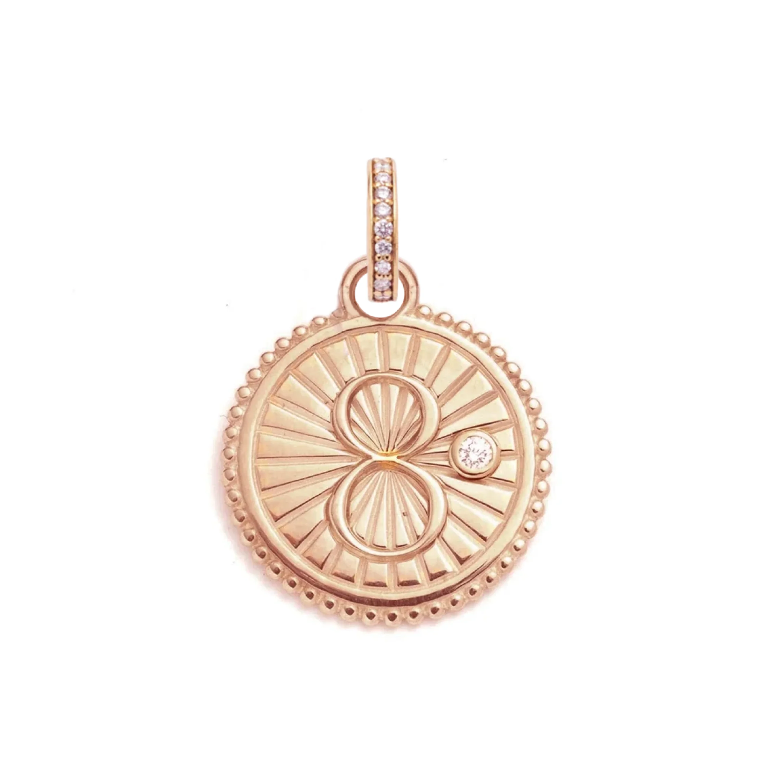 Infinite Gratitude | Karma Medium Medallion | Diamonds, Gold - Image 6
