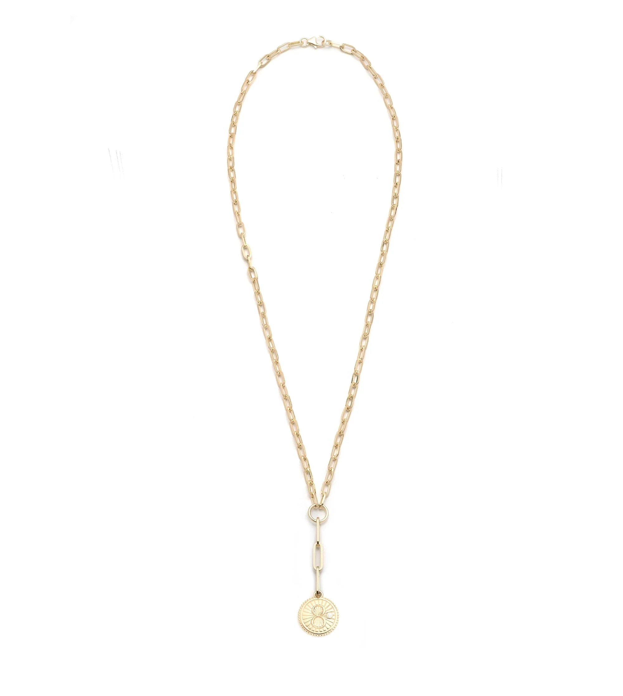 Infinite Gratitude | Karma Small Clip Extension Necklace | Diamond, Yellow Gold - Image 2