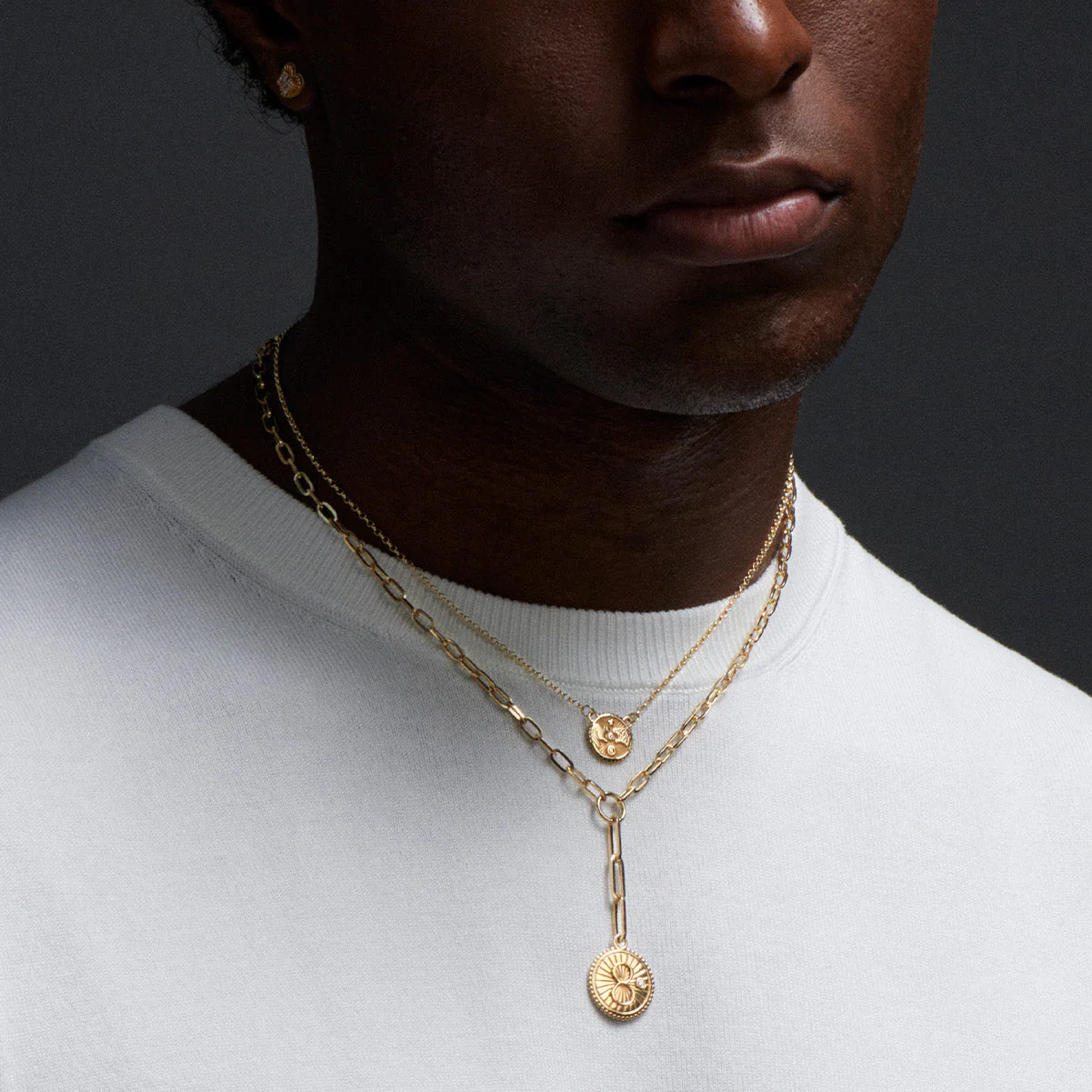 Infinite Gratitude | Karma Small Clip Extension Necklace | Diamond, Yellow Gold - Image 4