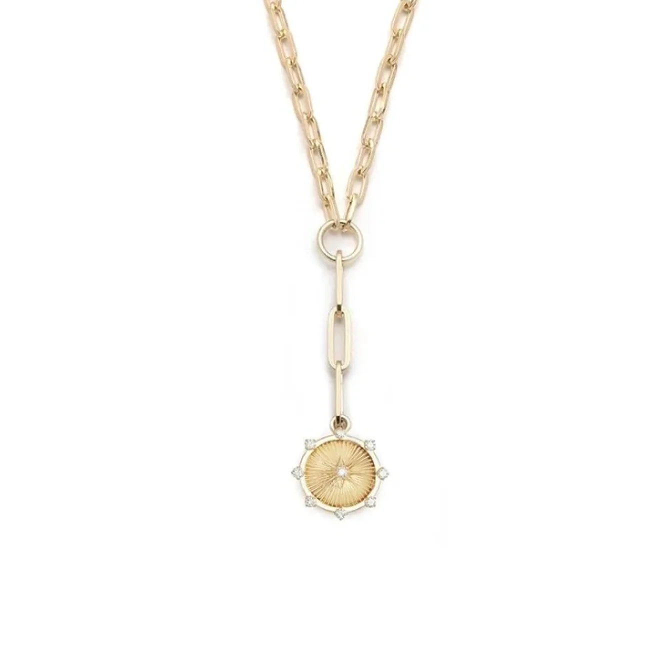 Foundation | Spark Small Clip Extension Necklace | Diamonds, Yellow Gold - Image 3