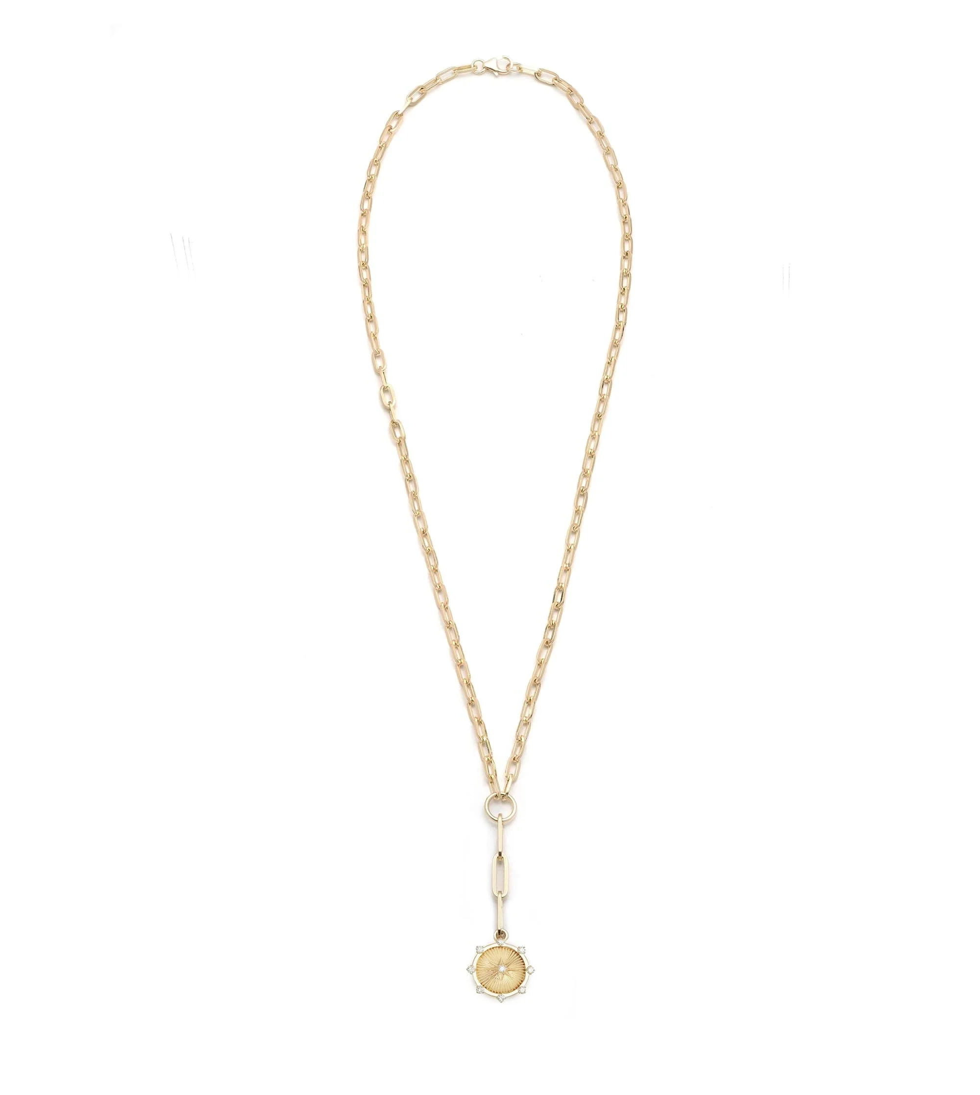 Foundation | Spark Small Clip Extension Necklace | Diamonds, Yellow Gold - Image 4
