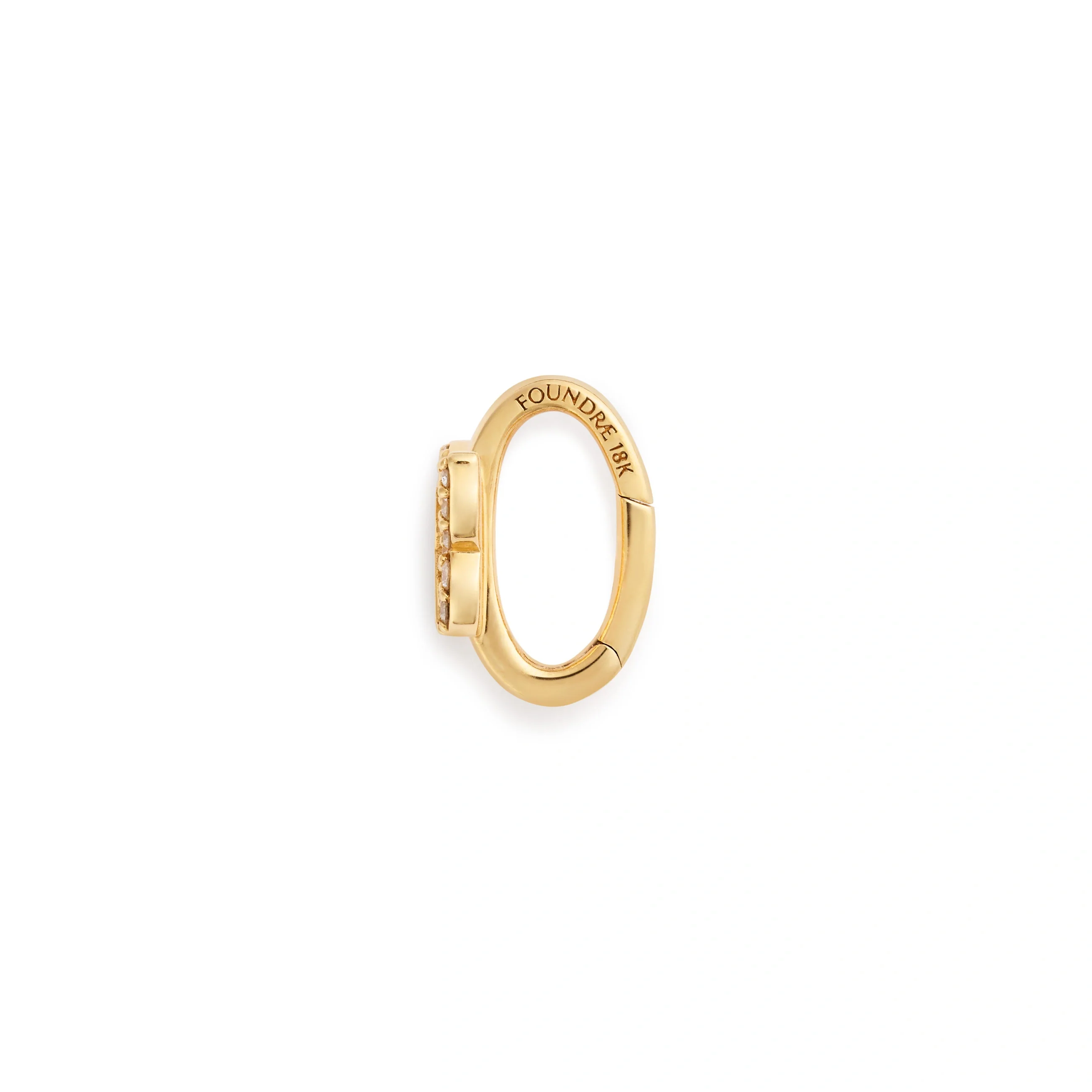 Necklace Connector - Reverie | Medium Pavé Butterfly Decorative Annex Link | Diamonds, Yellow Gold - Image 4
