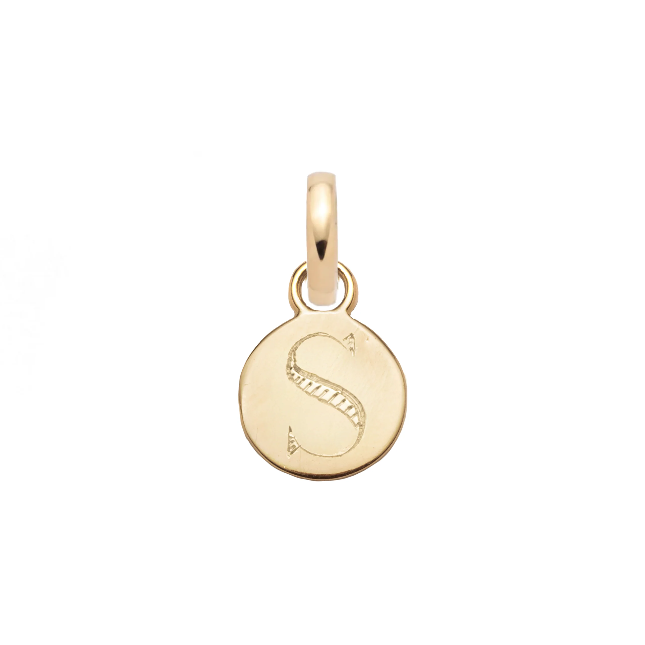 Personalized | Engravable Miniature Disk | Yellow Gold