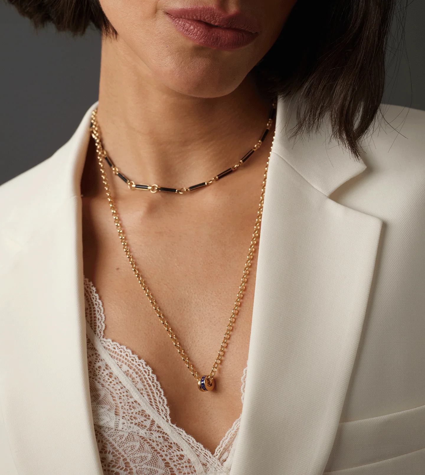 Element | Element Chain | Onyx, Yellow Gold - Image 2