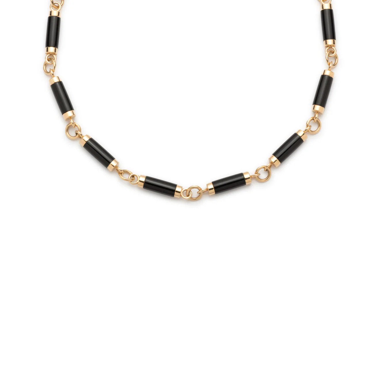Element | Oversized Element Chain | Onyx, Yellow Gold