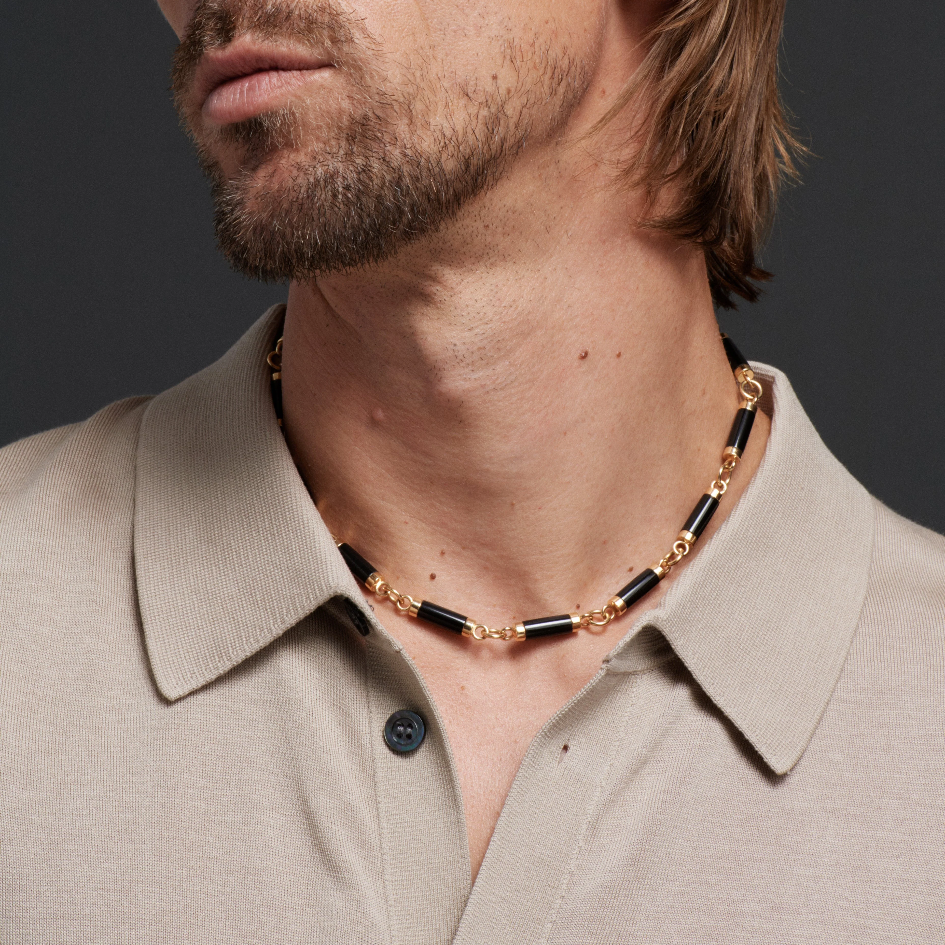 Element | Oversized Element Chain | Onyx, Yellow Gold - Image 2