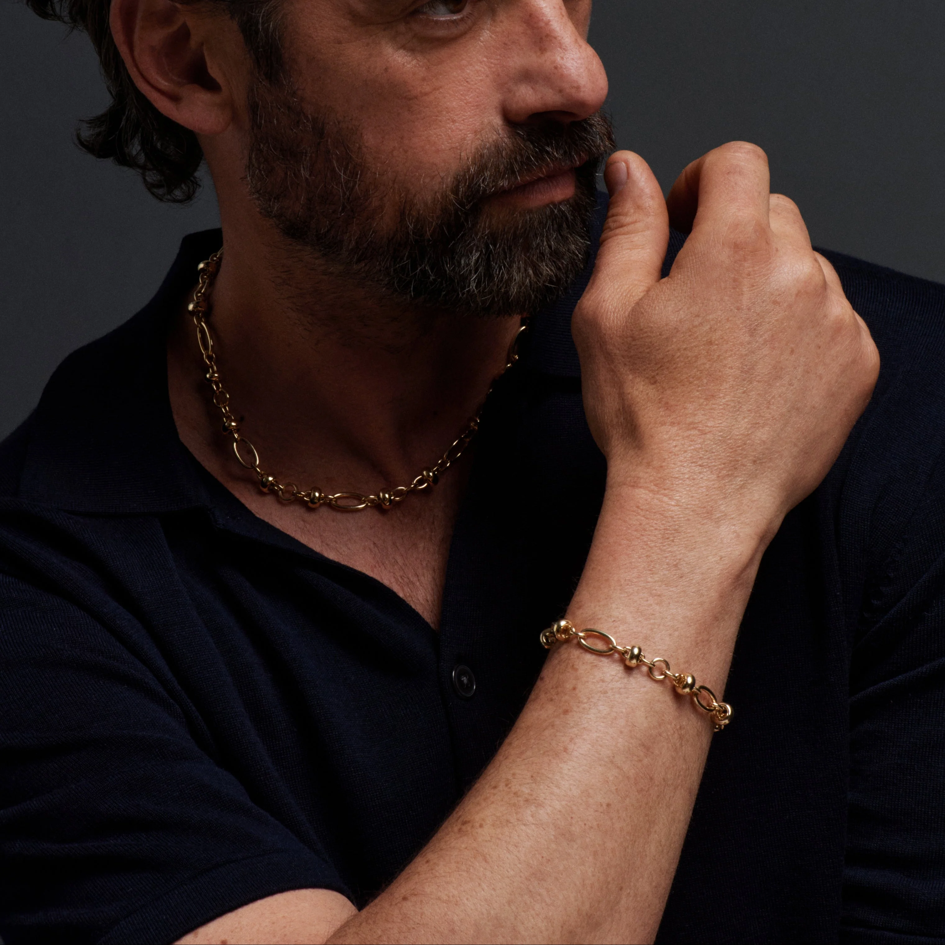 Mixed Link | Orbit Bracelet | Yellow Gold - Image 4