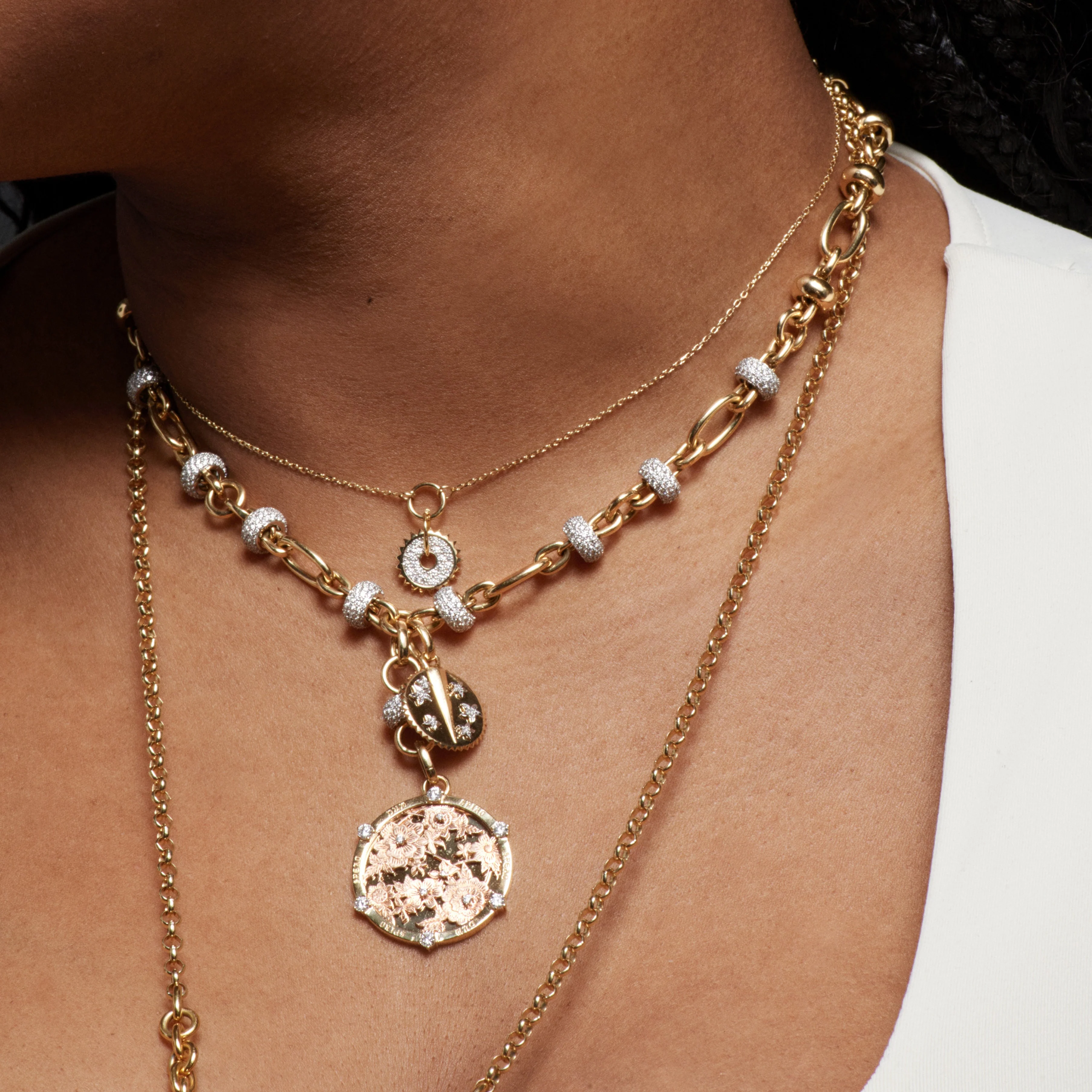 Orbit | Orbit Extension Chain | Diamonds, Yellow Gold - Image 2