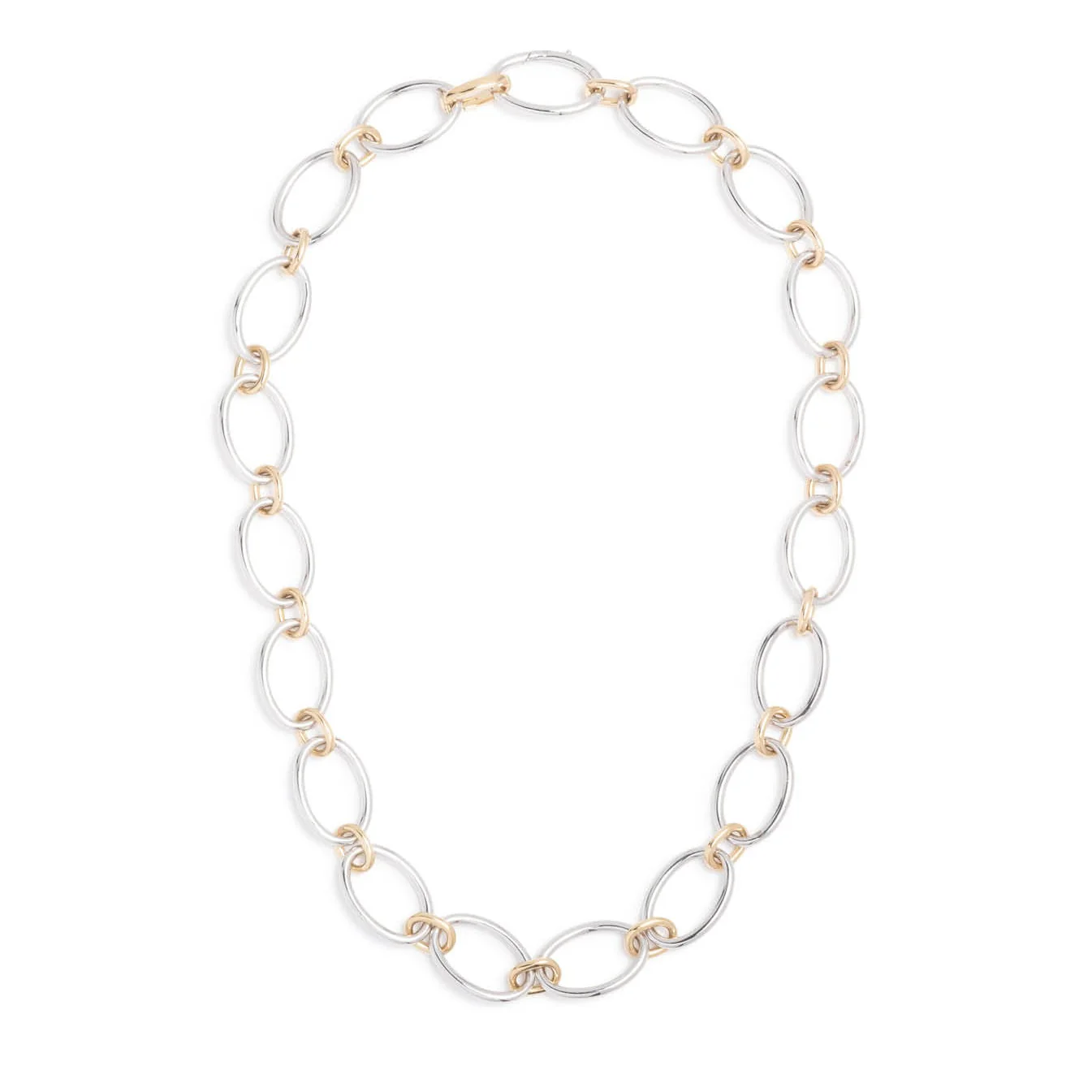 Oval | Oval Link Chain | Yellow Gold, White Gold - Image 3