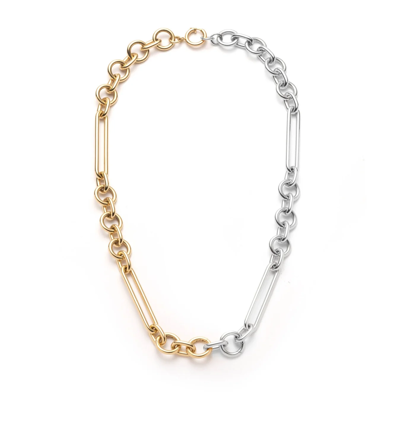 Mixed Clip | Oversized Mixed Clip Chain | Yellow Gold, White Gold - Image 3