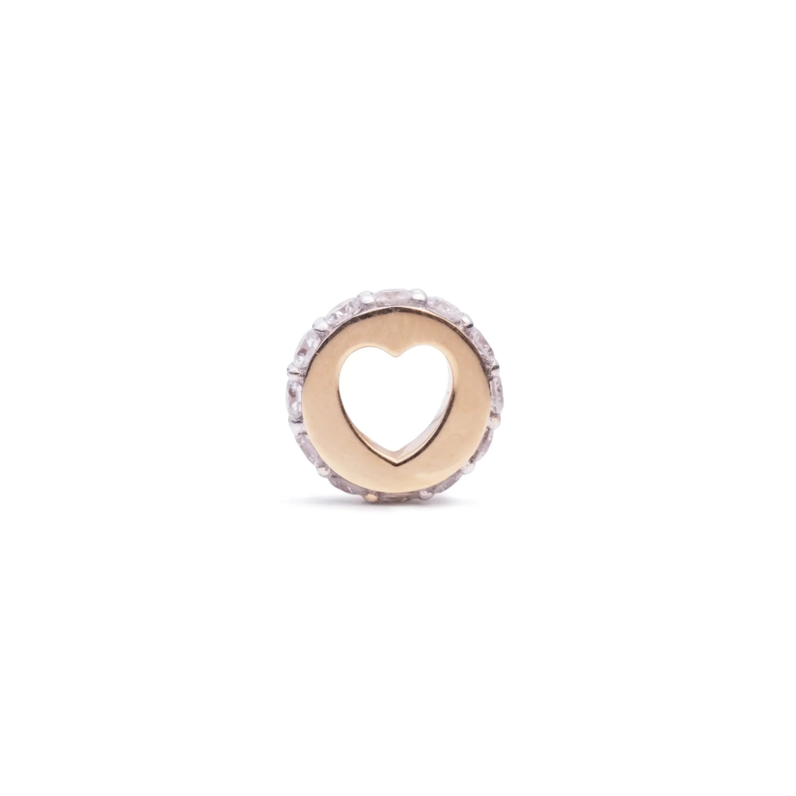 True Love | Pavé Edge Heart Beat | Diamonds, Yellow Gold - Image 3