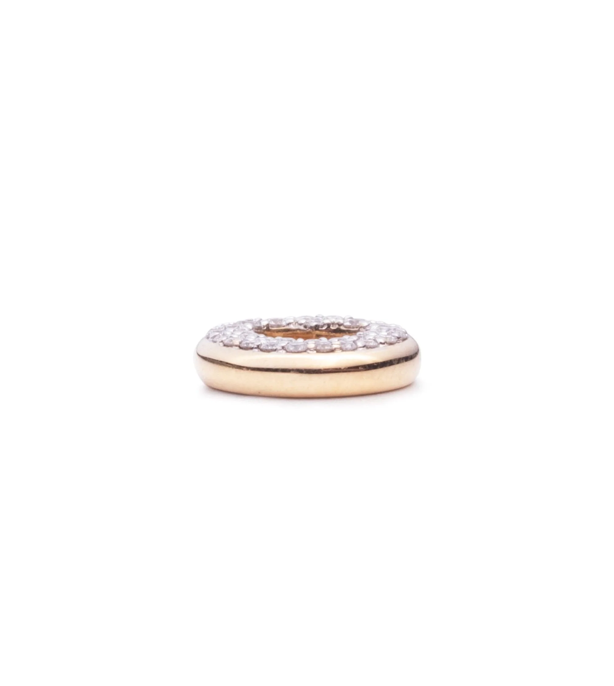 True Love | Pavé Side Heart Beat | Diamonds, Yellow Gold - Image 5