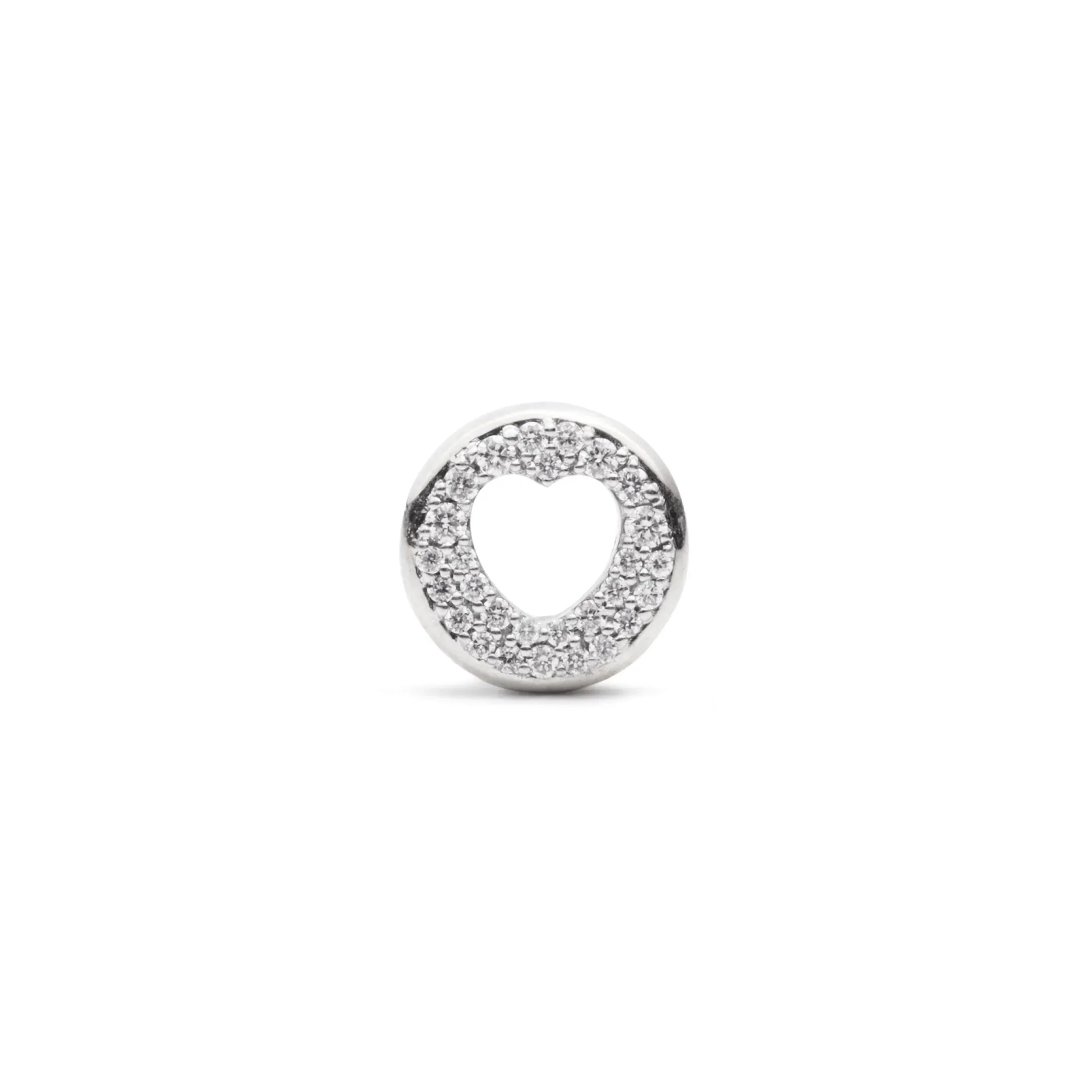 True Love | Pavé Side Heart Beat | Diamonds, White Gold - Image 2