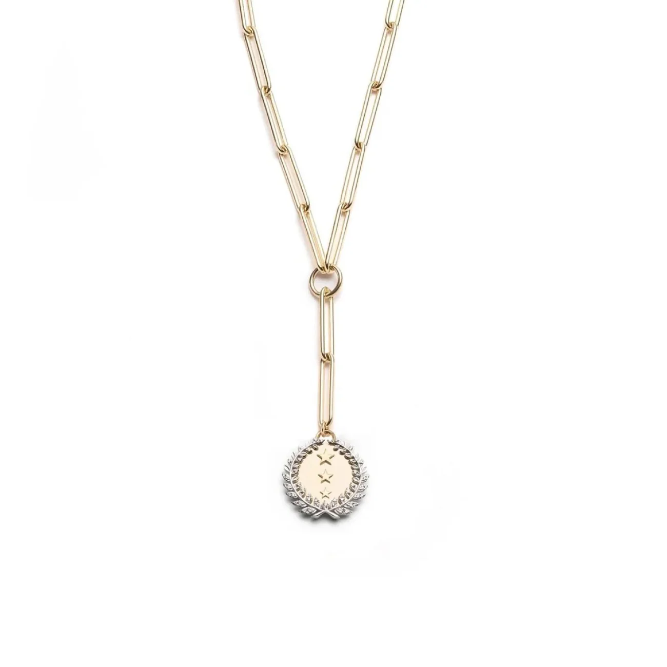 Dream | Per Aspera Ad Astra Large Clip Extension Necklace | Diamonds, Mixed Gold
