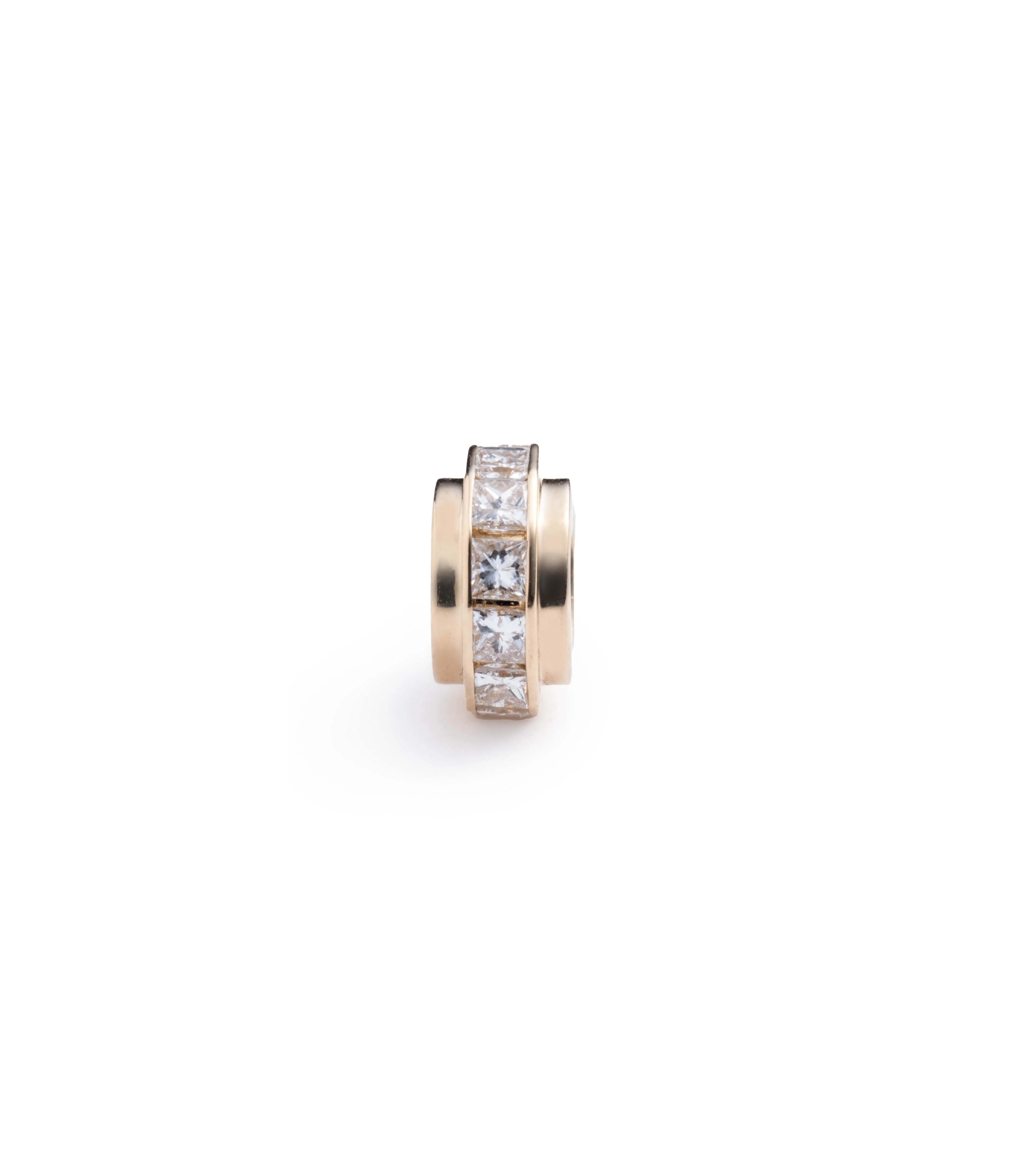 True Love | Princess Cut Line Heart Beat | Diamonds, Yellow Gold - Image 6