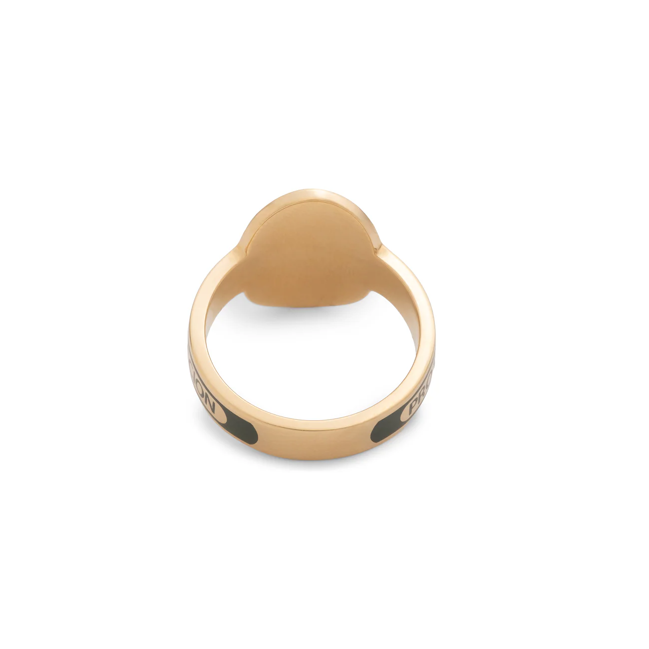 Protection | Cigar Band | Olive Ceramic, Diamond, Yellow Gold - Image 4