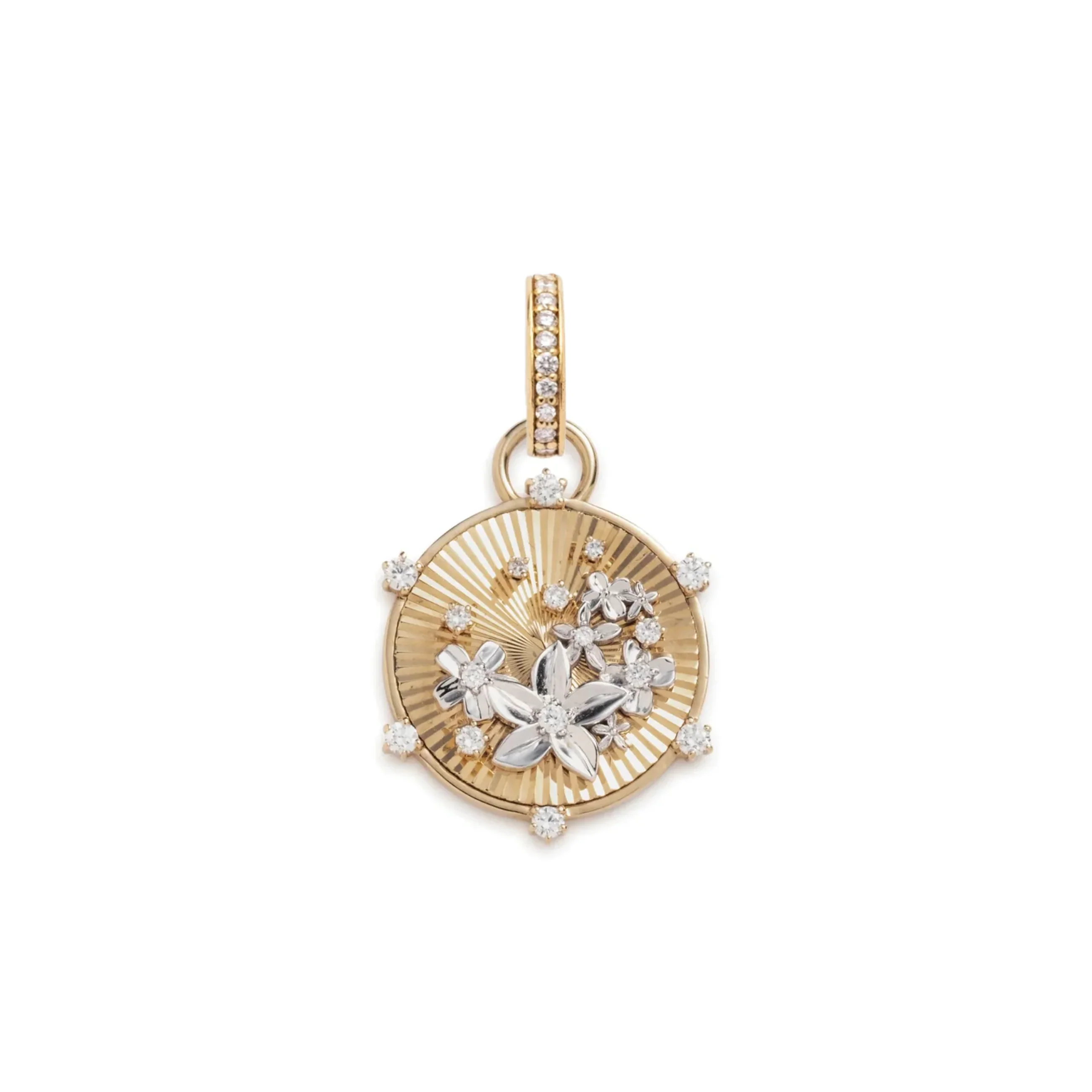 Resilience | Blossoms Baby Medallion | Diamonds, Mixed Gold - Image 3