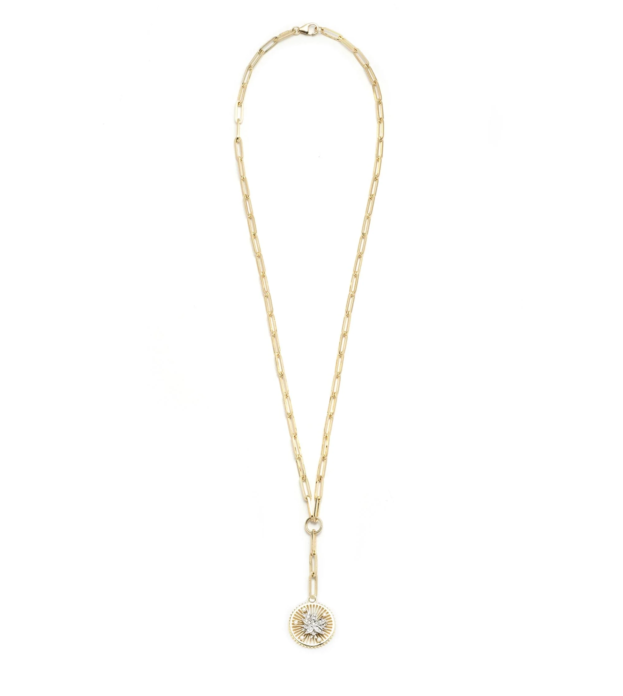 Resilience | Blossoms Medium Clip Extension Necklace | Diamonds, Mixed Gold - Image 5