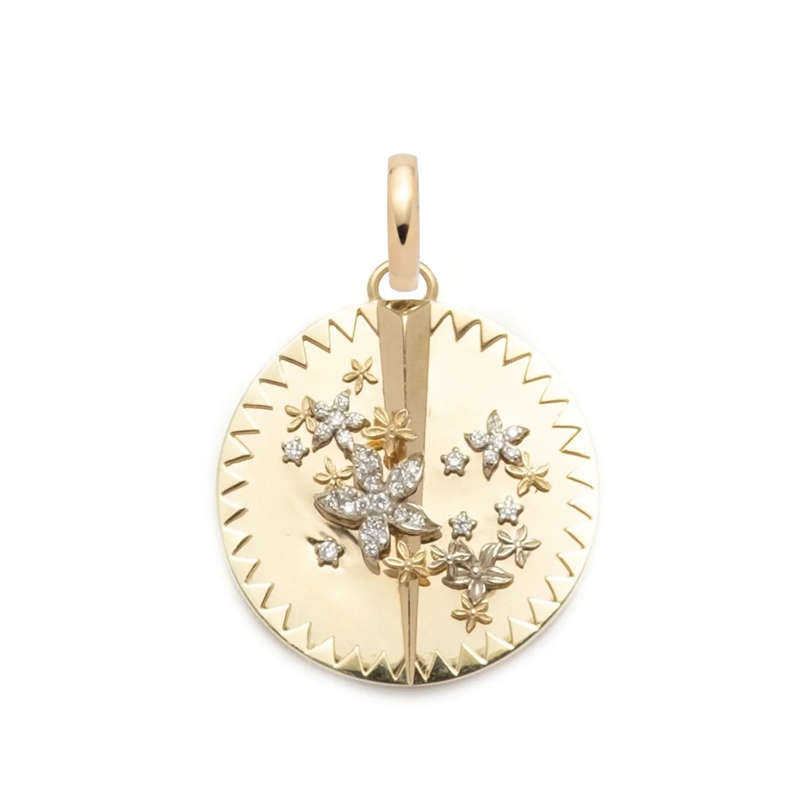 Resilience | Blossoms Large Specialty Medallion | Diamonds, Gold