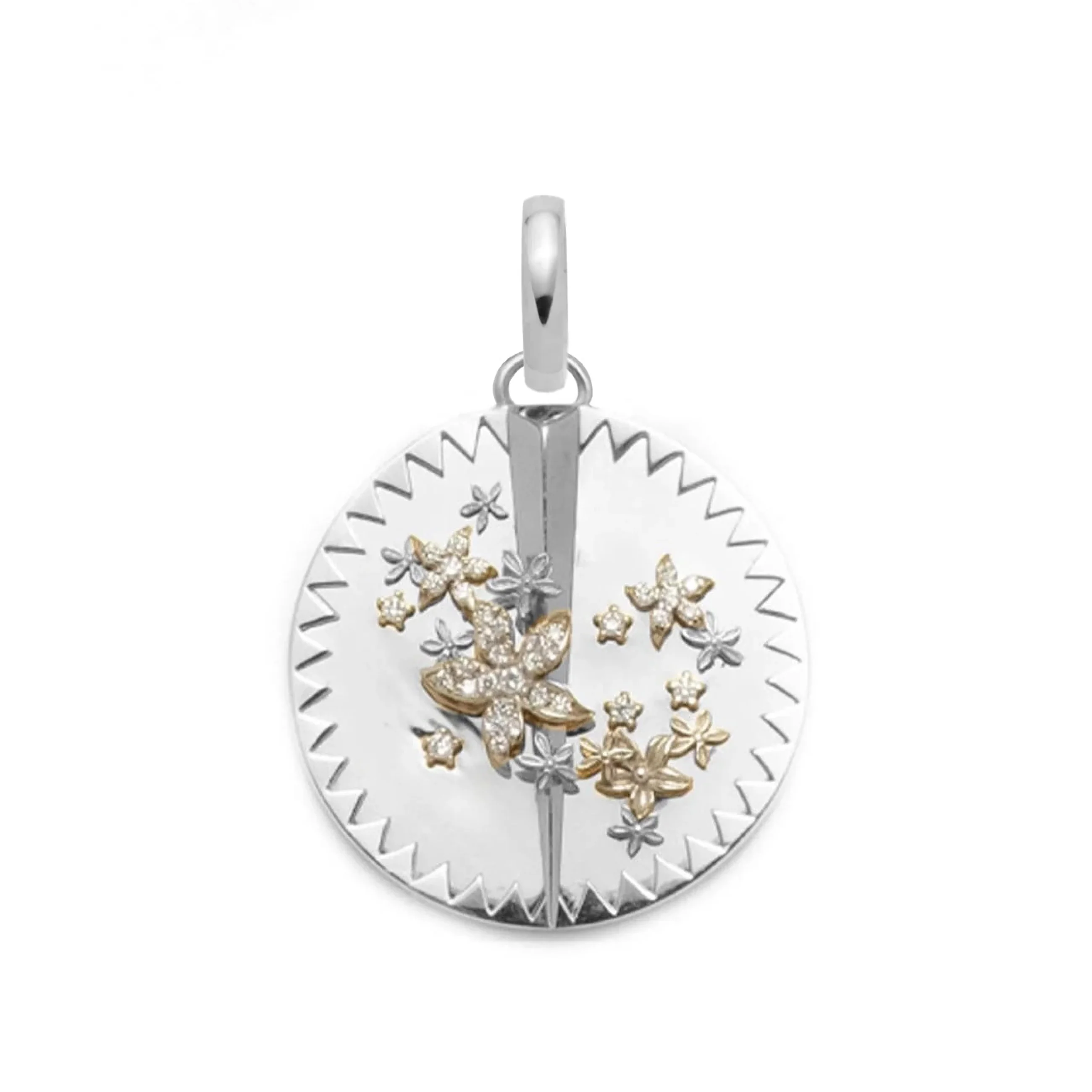 Resilience | Blossoms Large Specialty Medallion | Diamonds, Gold - Image 4