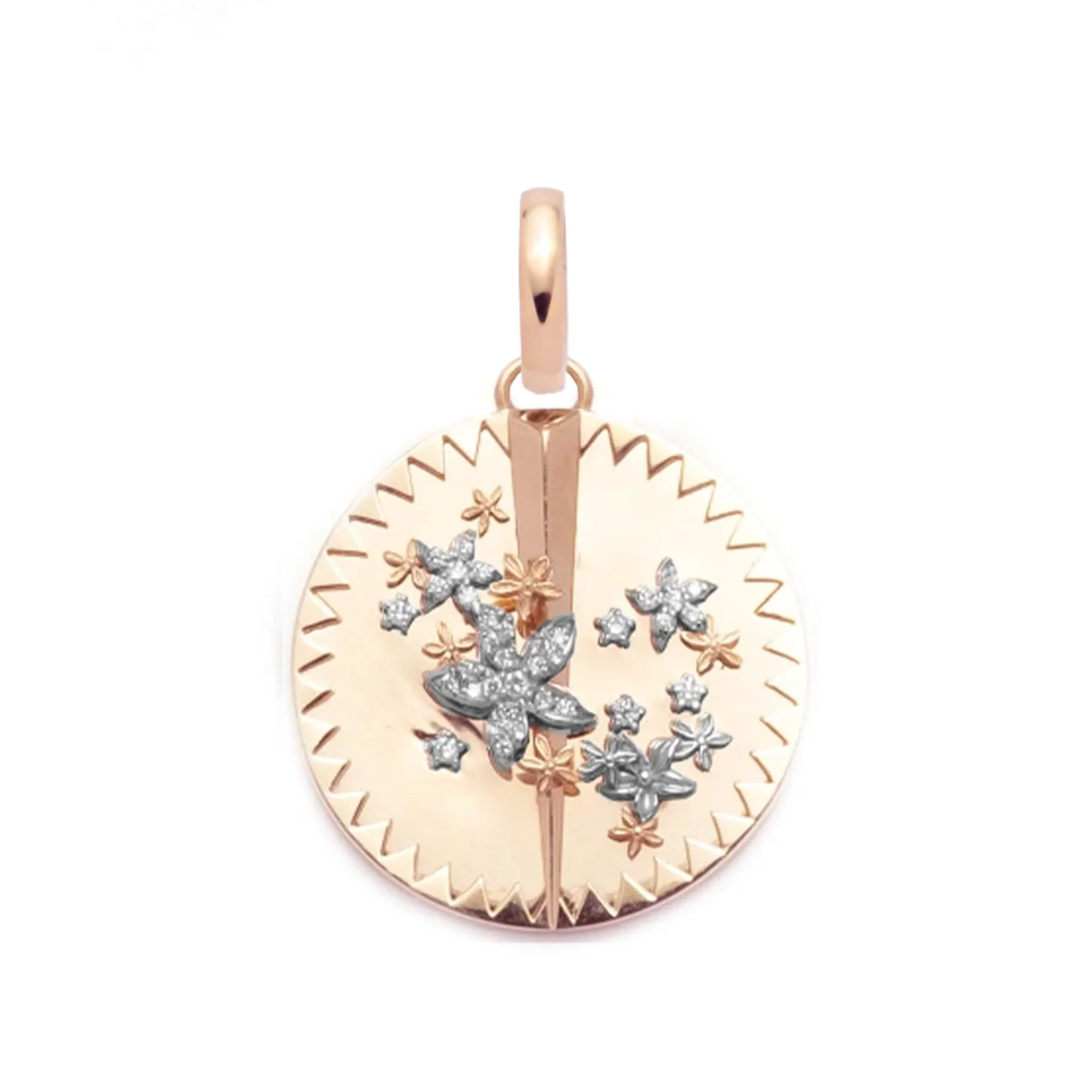 Resilience | Blossoms Large Specialty Medallion | Diamonds, Gold - Image 6