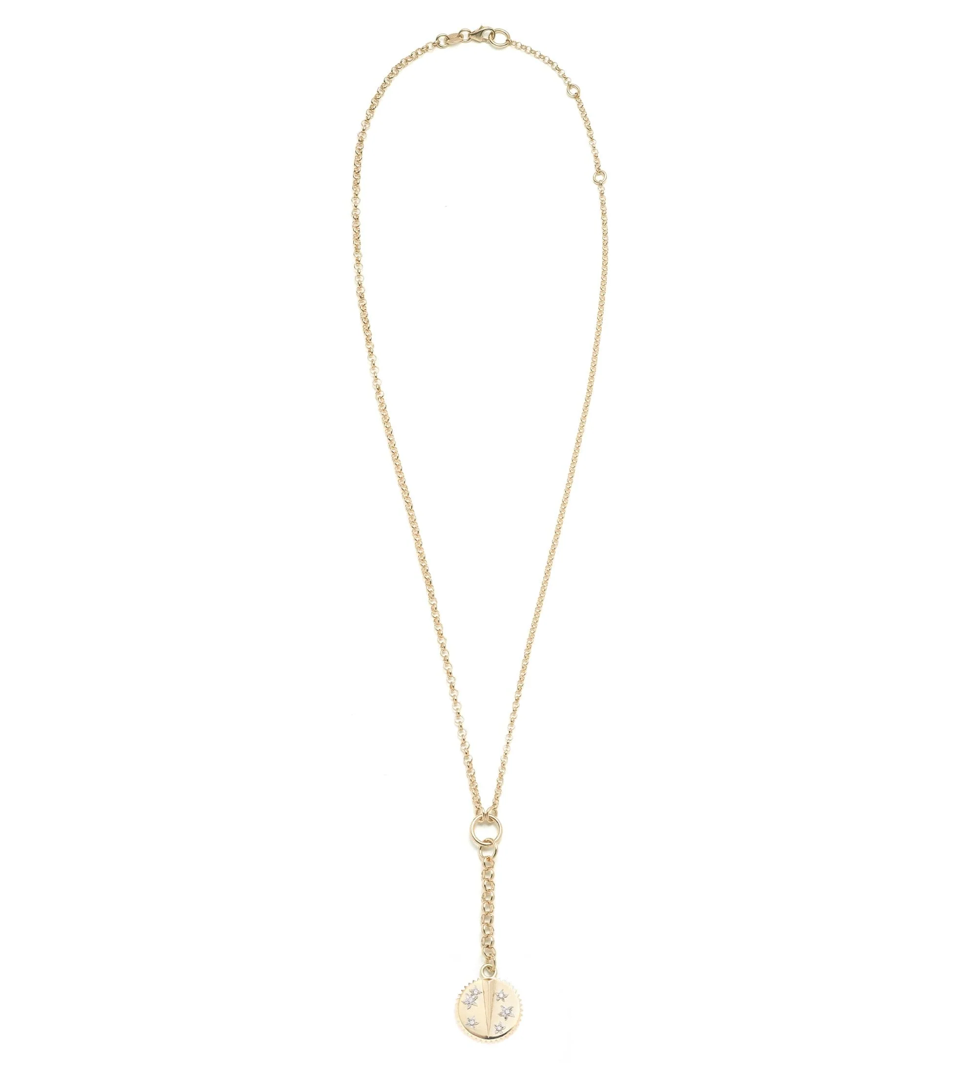 Resilience | Small Mixed Belcher Extension Necklace | Diamonds, Mixed Gold - Image 4