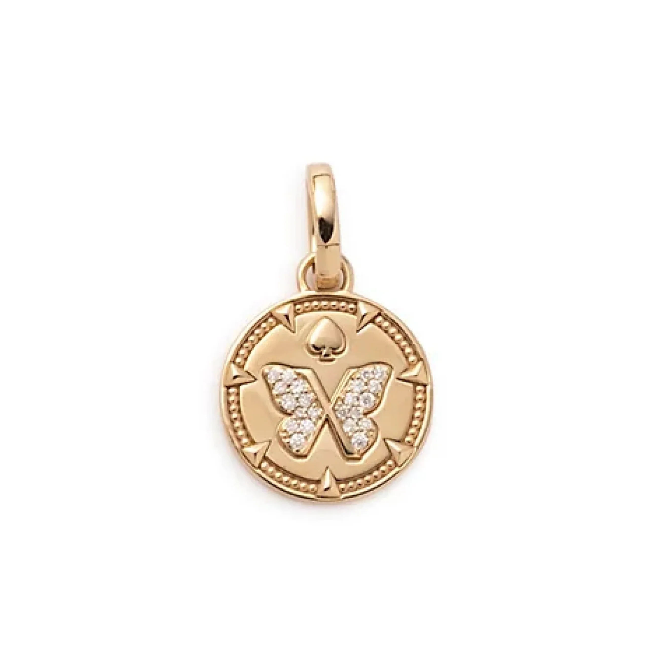 Reverie | Butterfly Baby Medallion | Diamonds, Yellow Gold