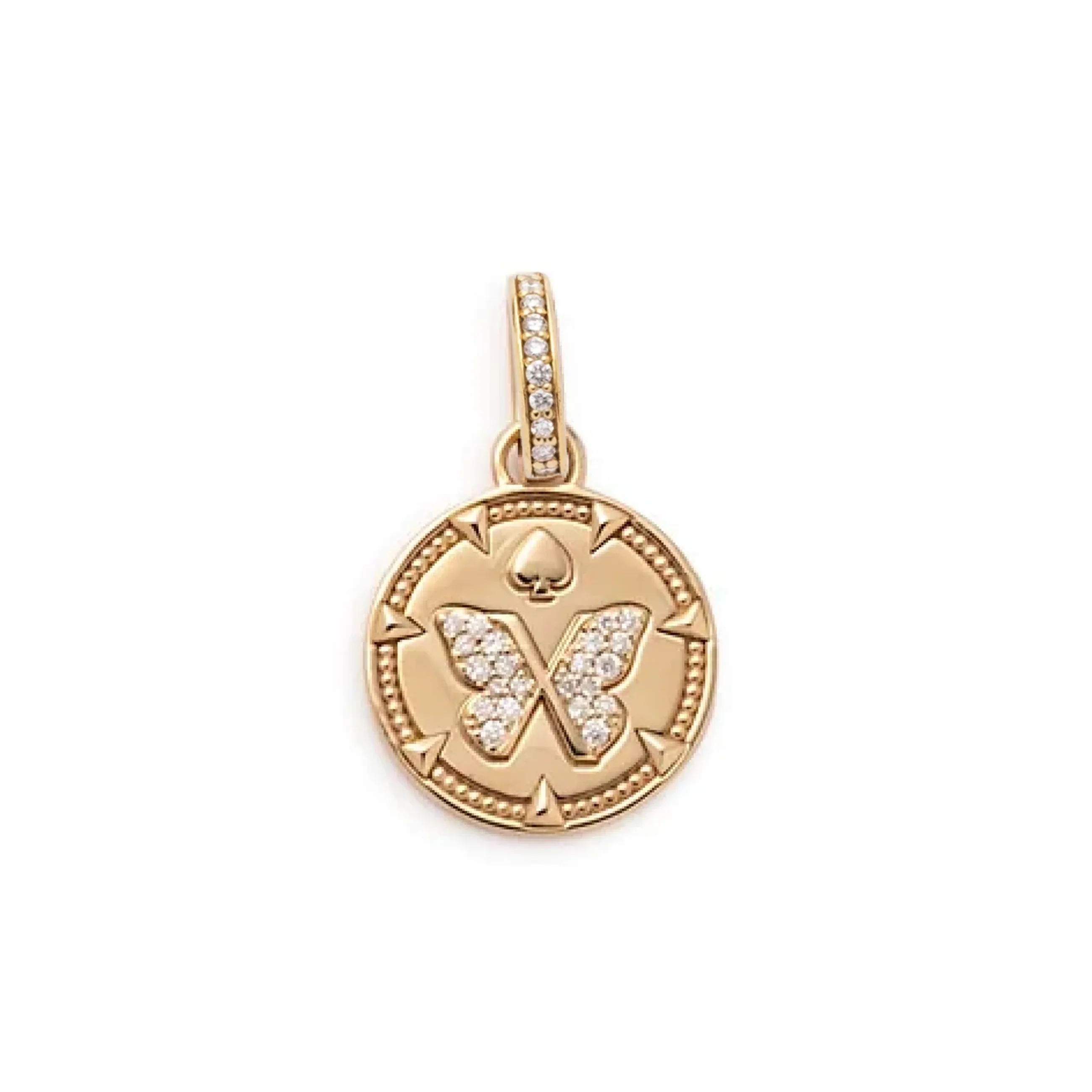 Reverie | Butterfly Baby Medallion | Diamonds, Yellow Gold - Image 3