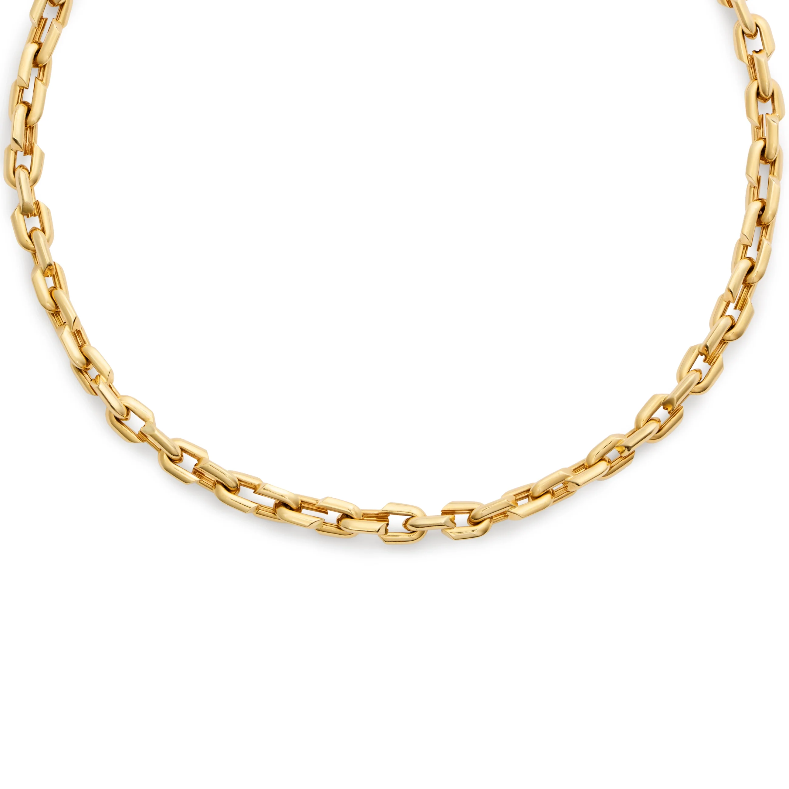 Strong Hearts | Small Love Link Chain | Yellow Gold