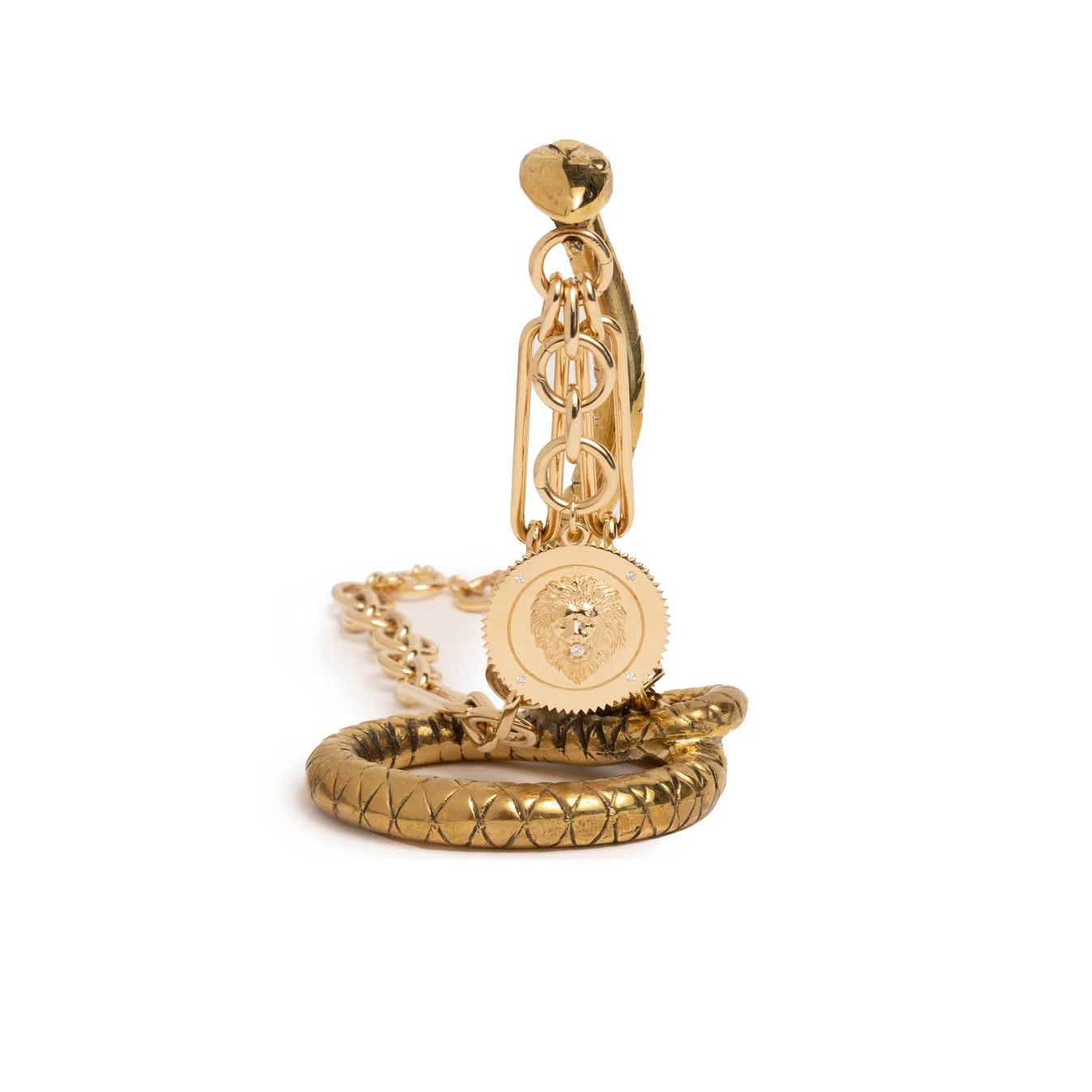 Wholeness | Snake Medallion Holder | Brass - Image 4
