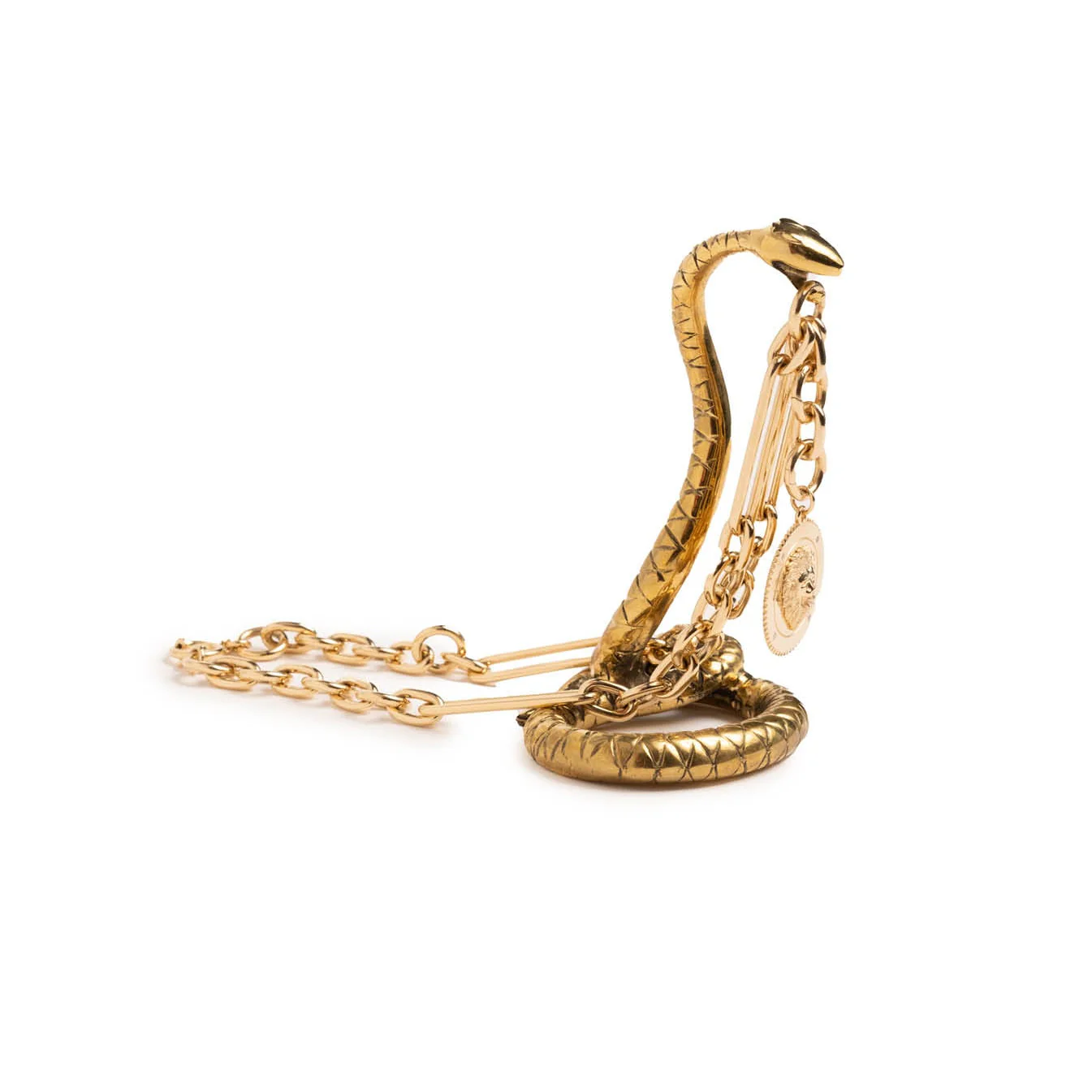 Wholeness | Snake Medallion Holder | Brass - Image 5
