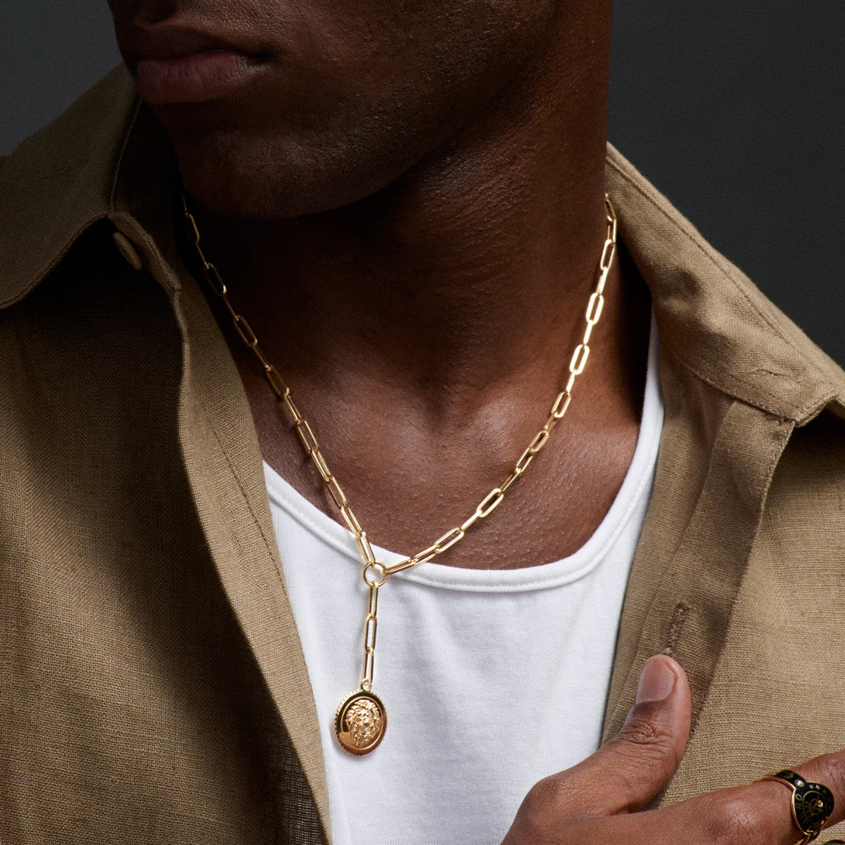 Strength | Strength Medium Clip Extension Necklace | Diamond, Yellow Gold - Image 4