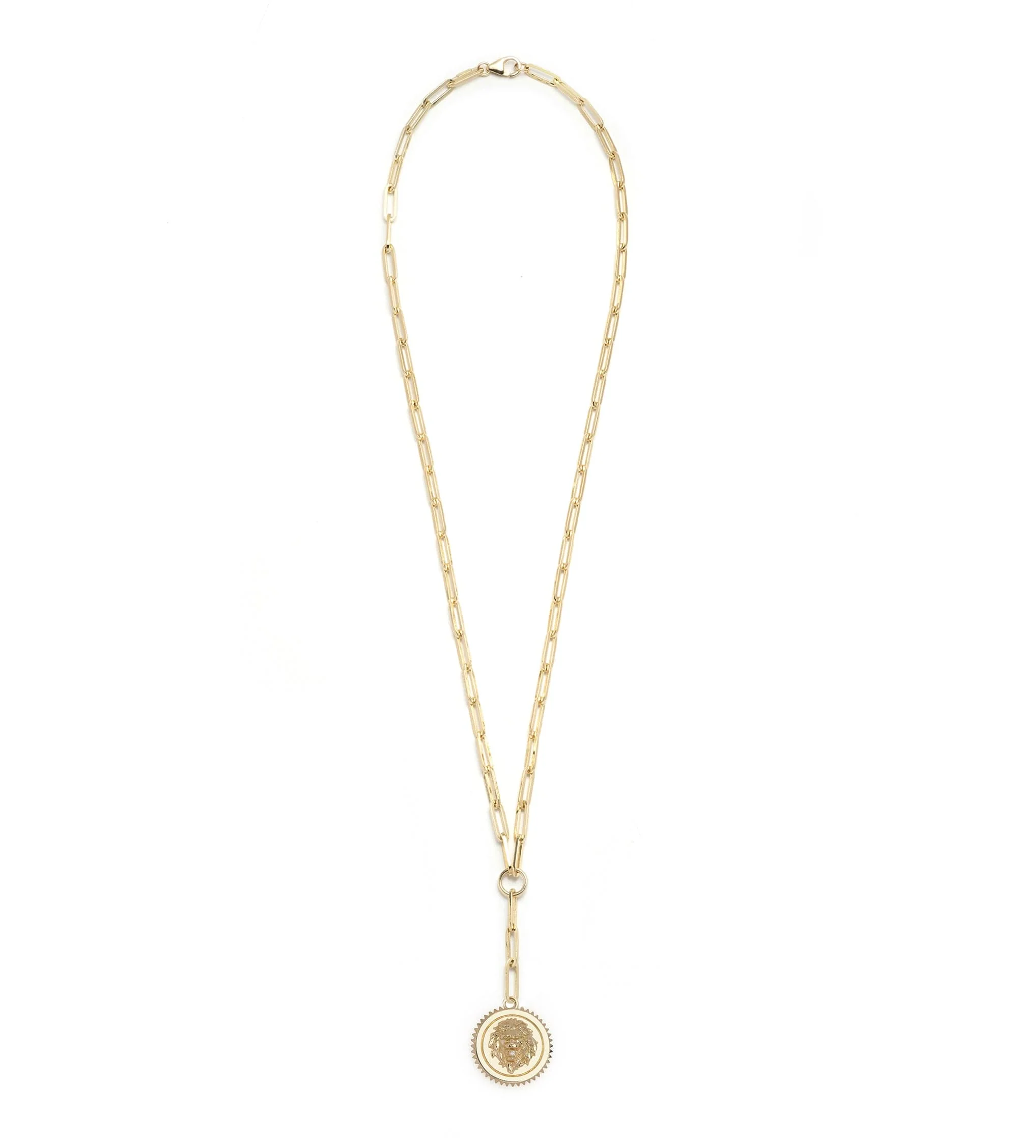 Strength | Strength Medium Clip Extension Necklace | Diamond, Yellow Gold - Image 5