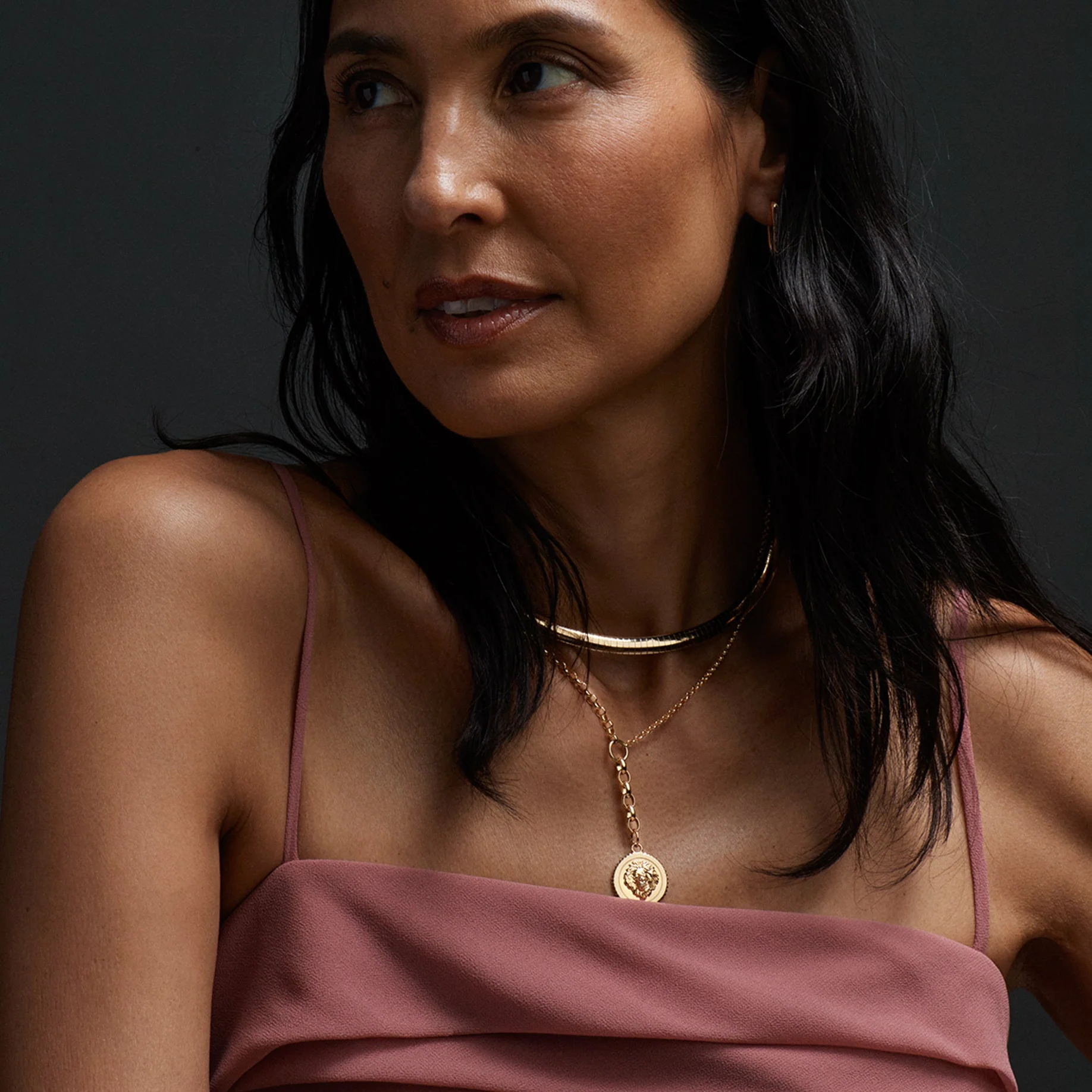 Strength - Protection | Medium Mixed Belcher Extension Necklace | Diamonds, Yellow Gold - Image 2