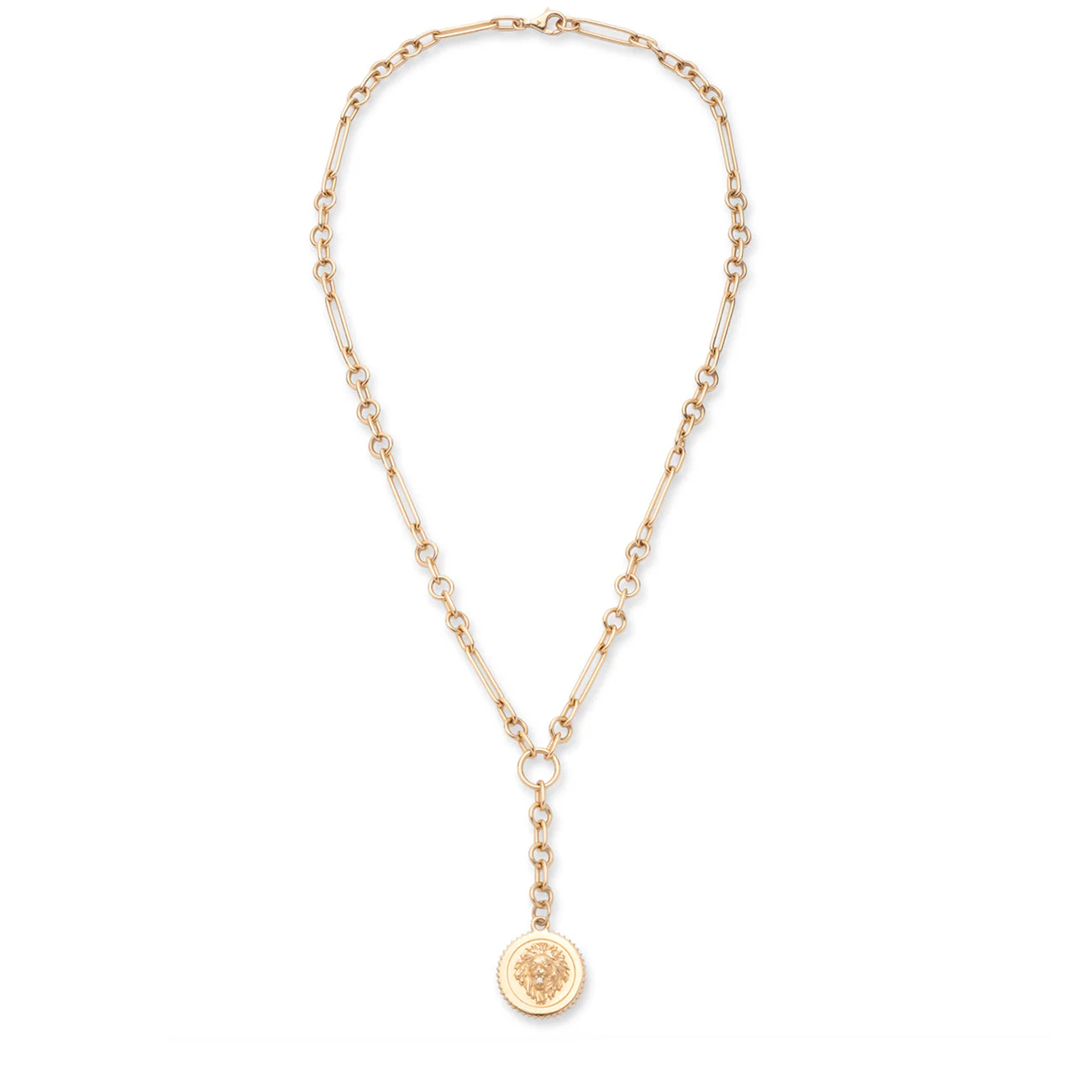 Strength | Small Mixed Clip Extension Necklace | Diamond, Yellow Gold - Image 3