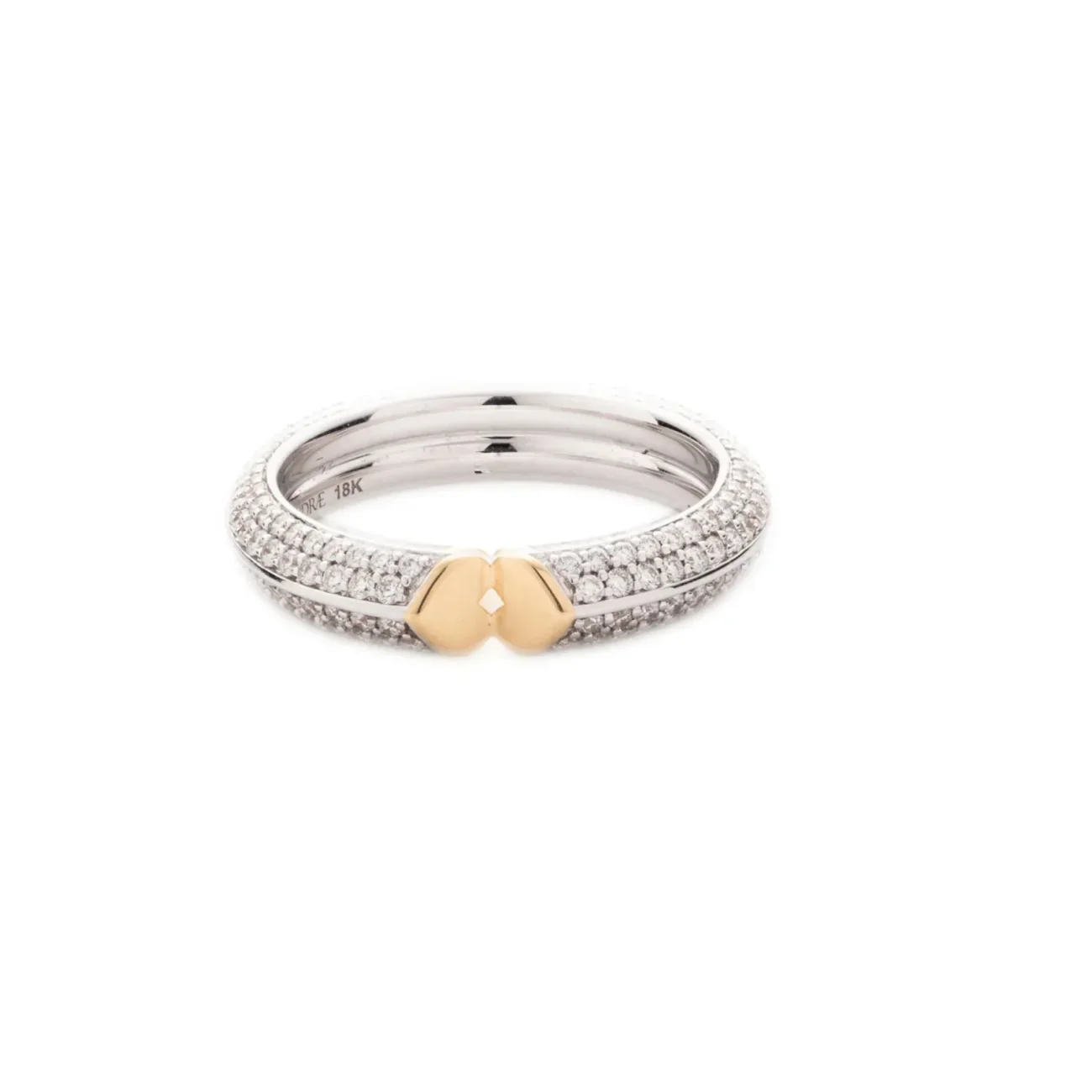 Strong Hearts | Pavé Love Link Band | Diamonds, Mixed Gold