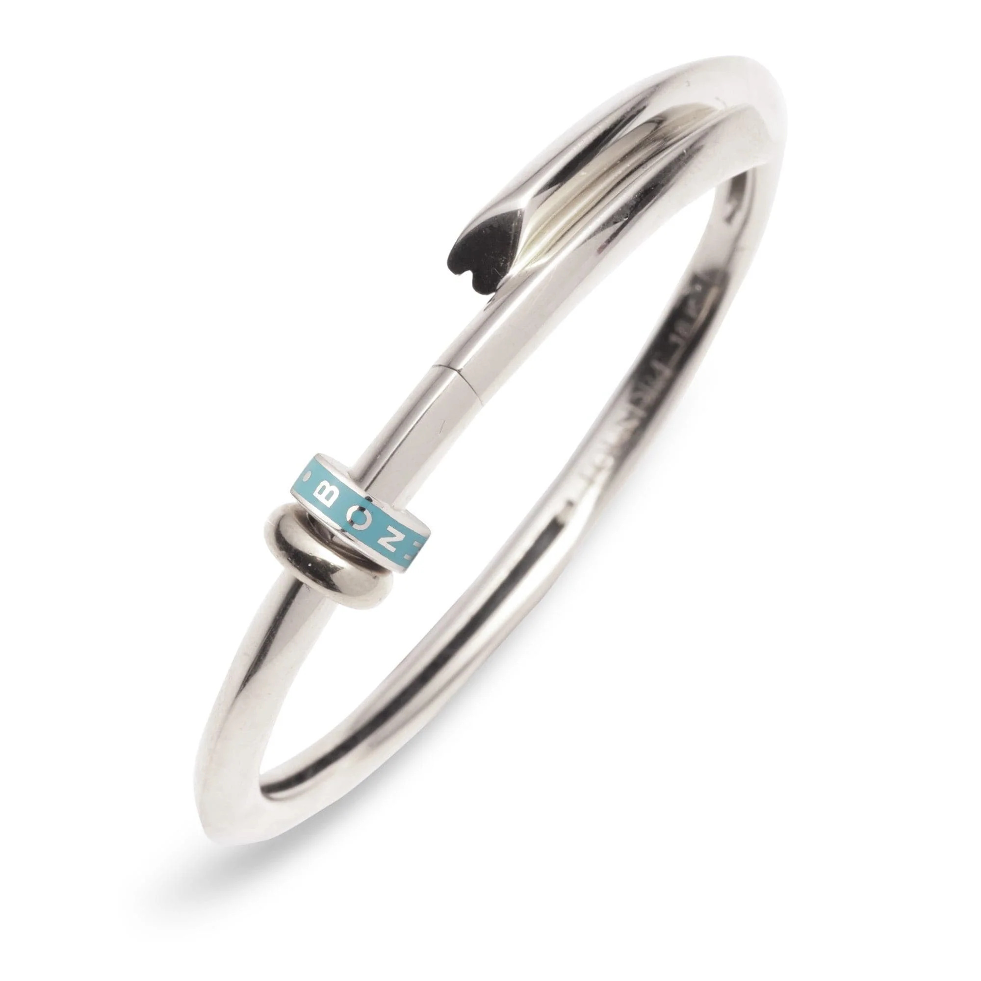 Strong Hearts | Love Link Bangle | White Gold - Image 3