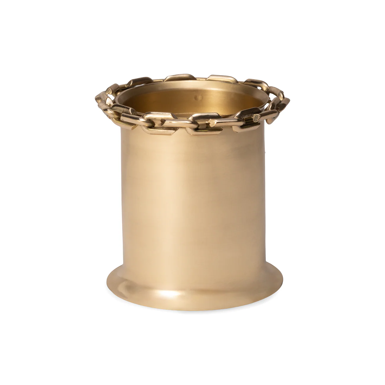 Strong Hearts | Love Link Pillar Candle Holder | Brass - Image 3