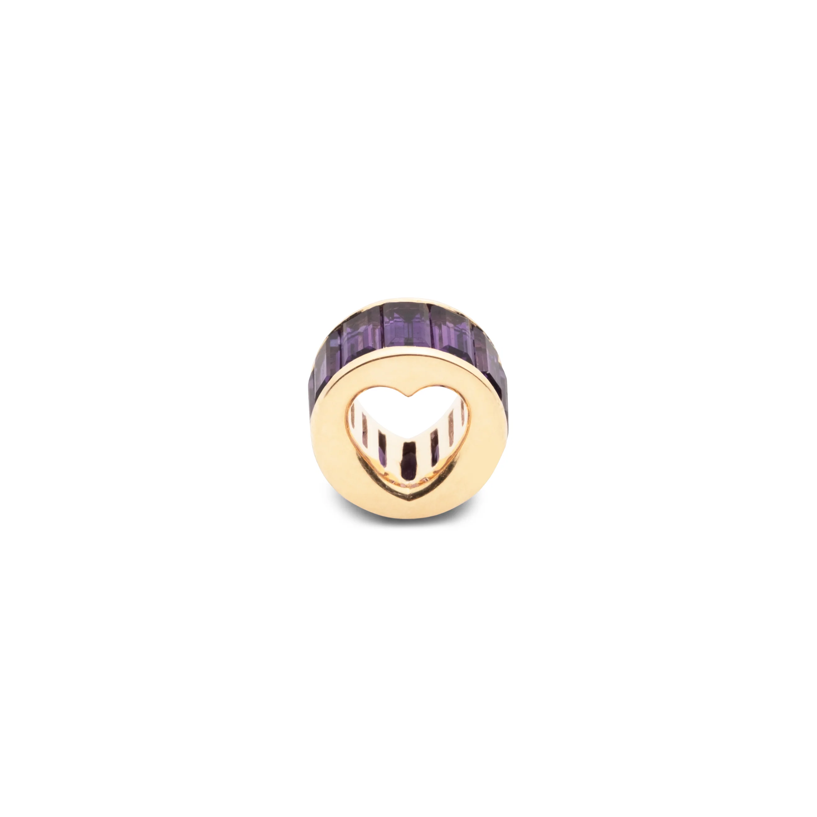 True Love | Baguette Heart Beat | Amethyst, Yellow Gold - Image 3