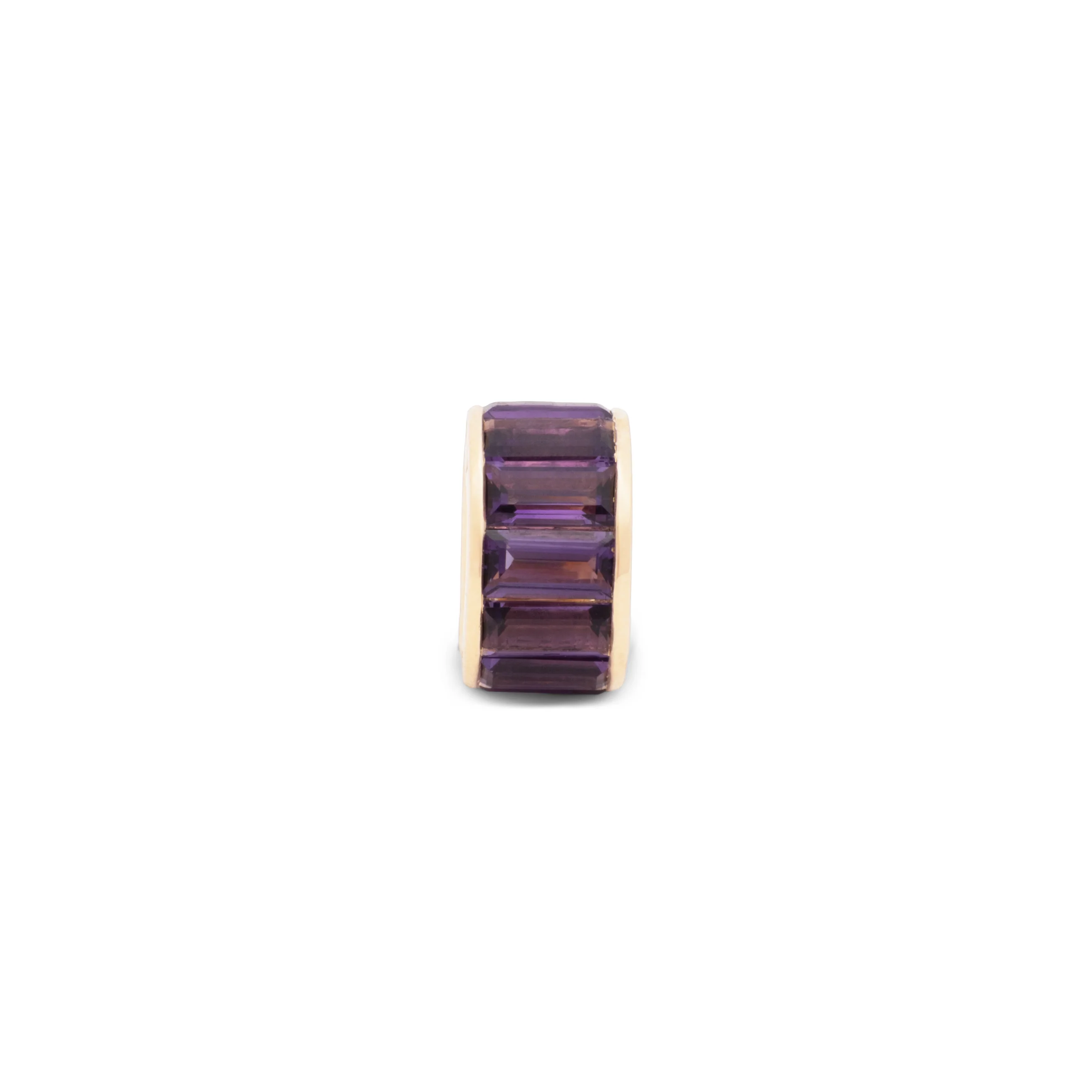 True Love | Baguette Heart Beat | Amethyst, Yellow Gold - Image 4