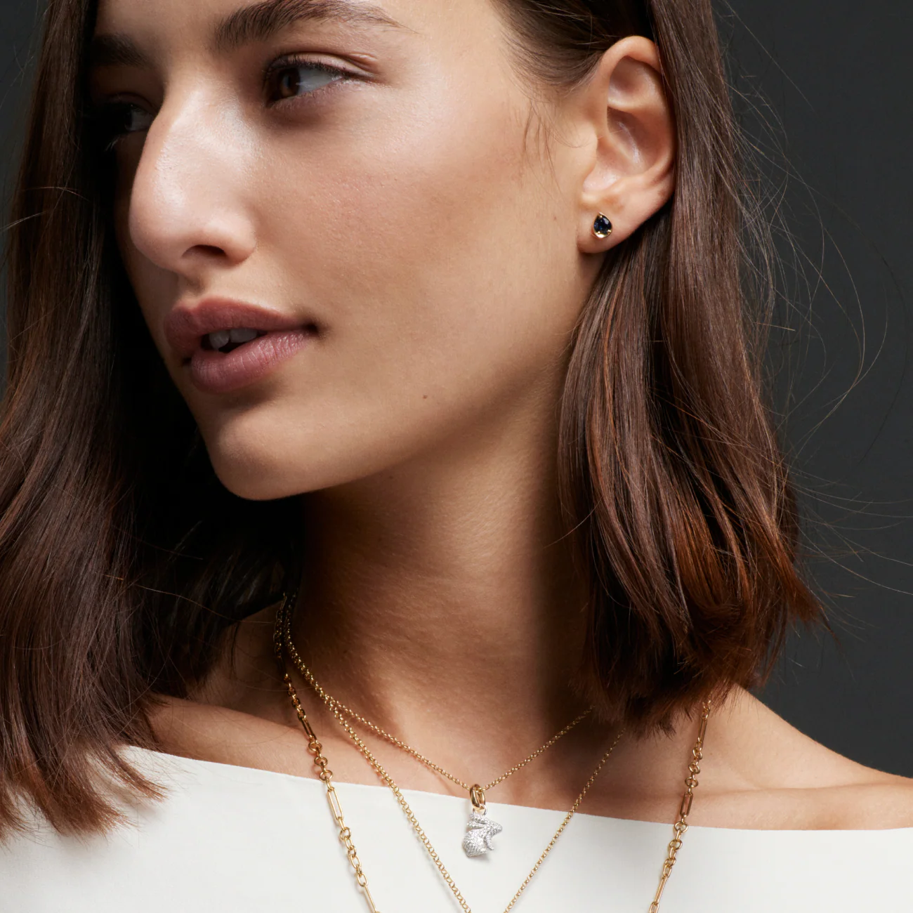 True Love | Snow Pavé Bunny Pendant | Diamonds, White Gold - Image 2
