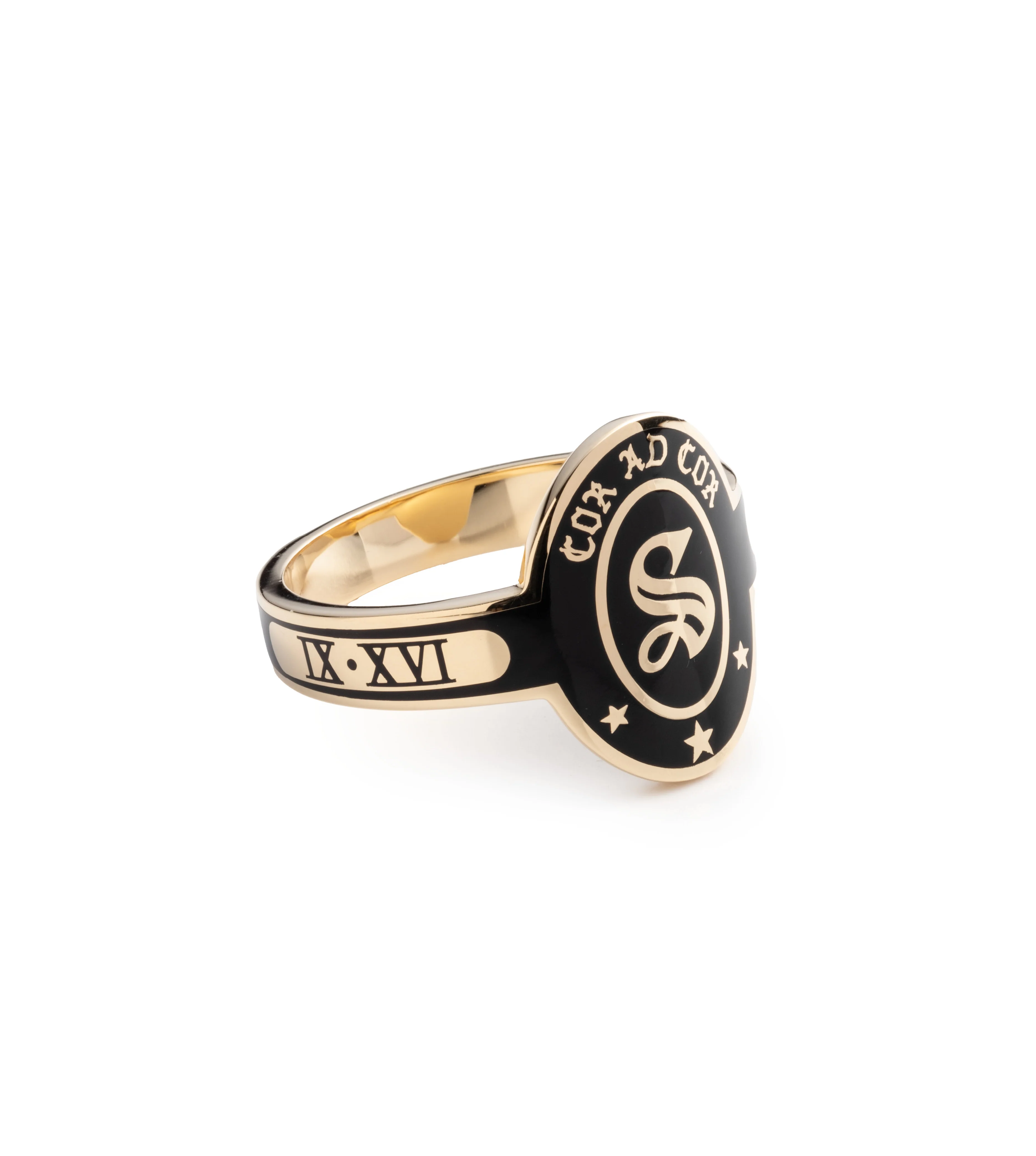 Personalized - True Love | Custom Cigar Band | Black Ceramic, Yellow Gold - Image 3