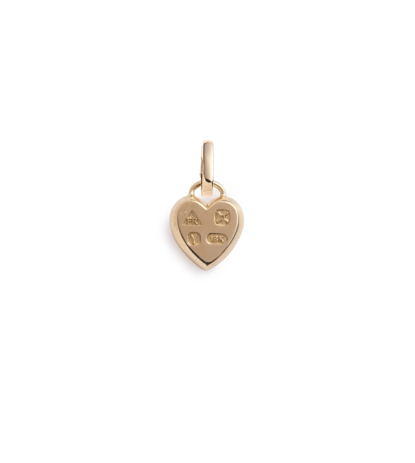 Personalized - True Love | Engravable Heart Ingot Petite Medallion | Yellow Gold - Image 3