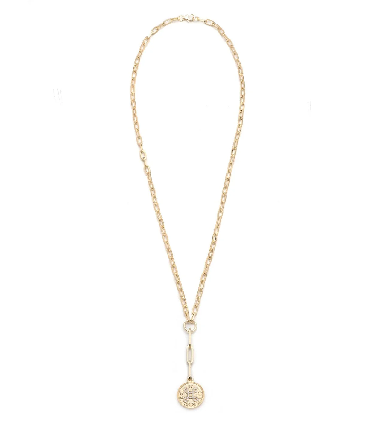 True Love | Love Knot Small Clip Extension Necklace | Diamonds, Yellow Gold - Image 2