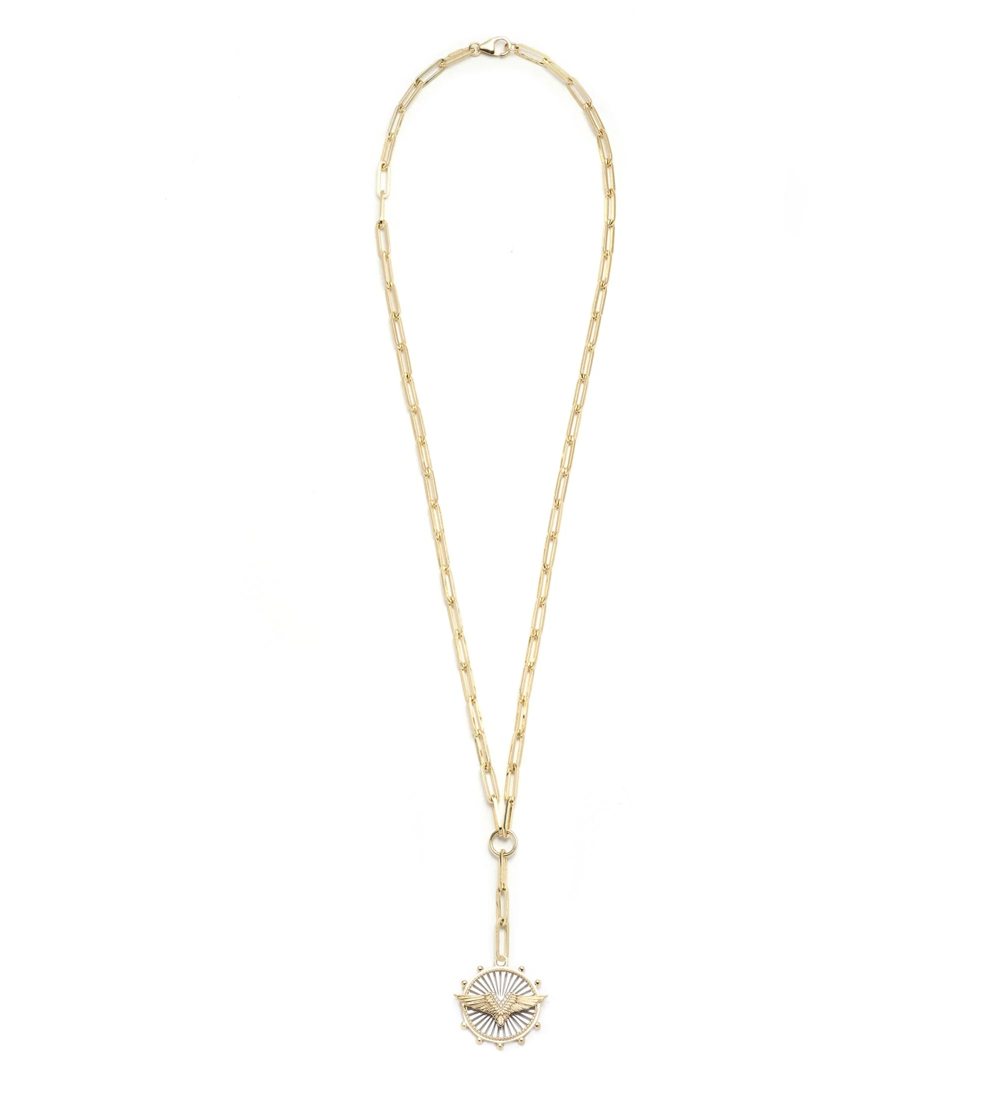 Vivacity | Wings Medium Clip Extension Necklace | Diamonds, Mixed Gold - Image 5