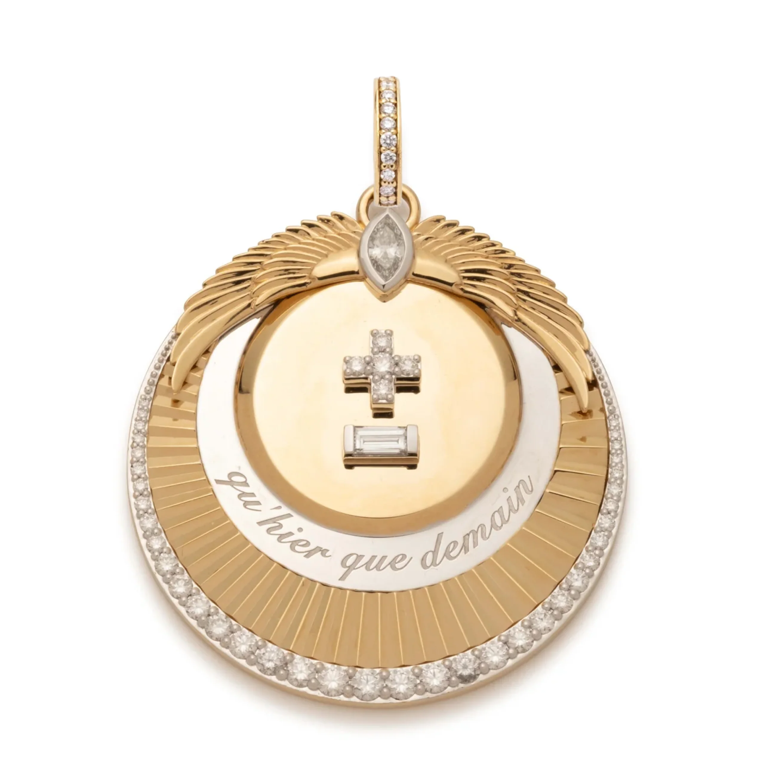 Vivacity | Ever Growing Love Exuberant Medallion | Diamonds, Yellow Gold - Image 3
