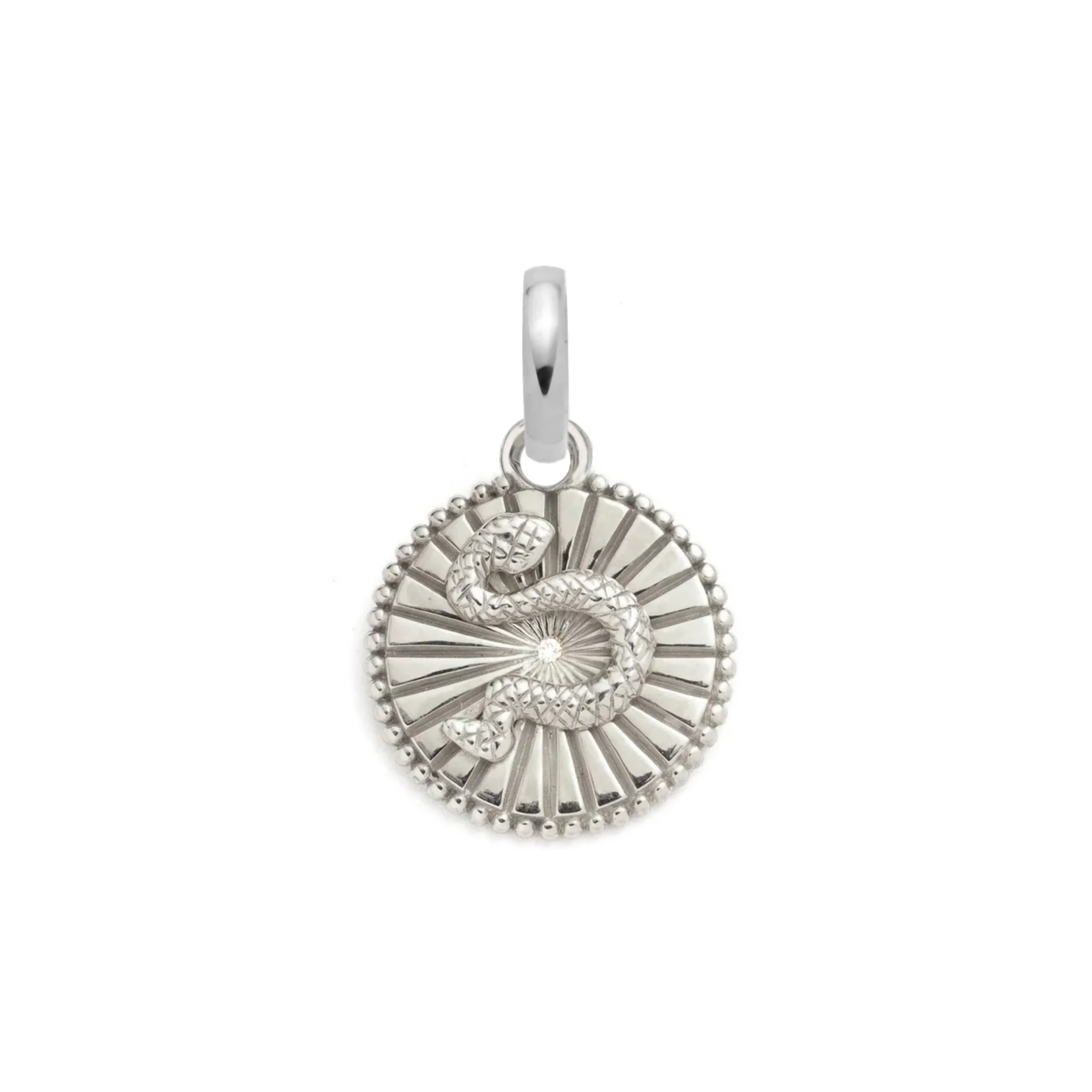 Wholeness | Snake Baby Medallion | Diamond, Gold - Image 4