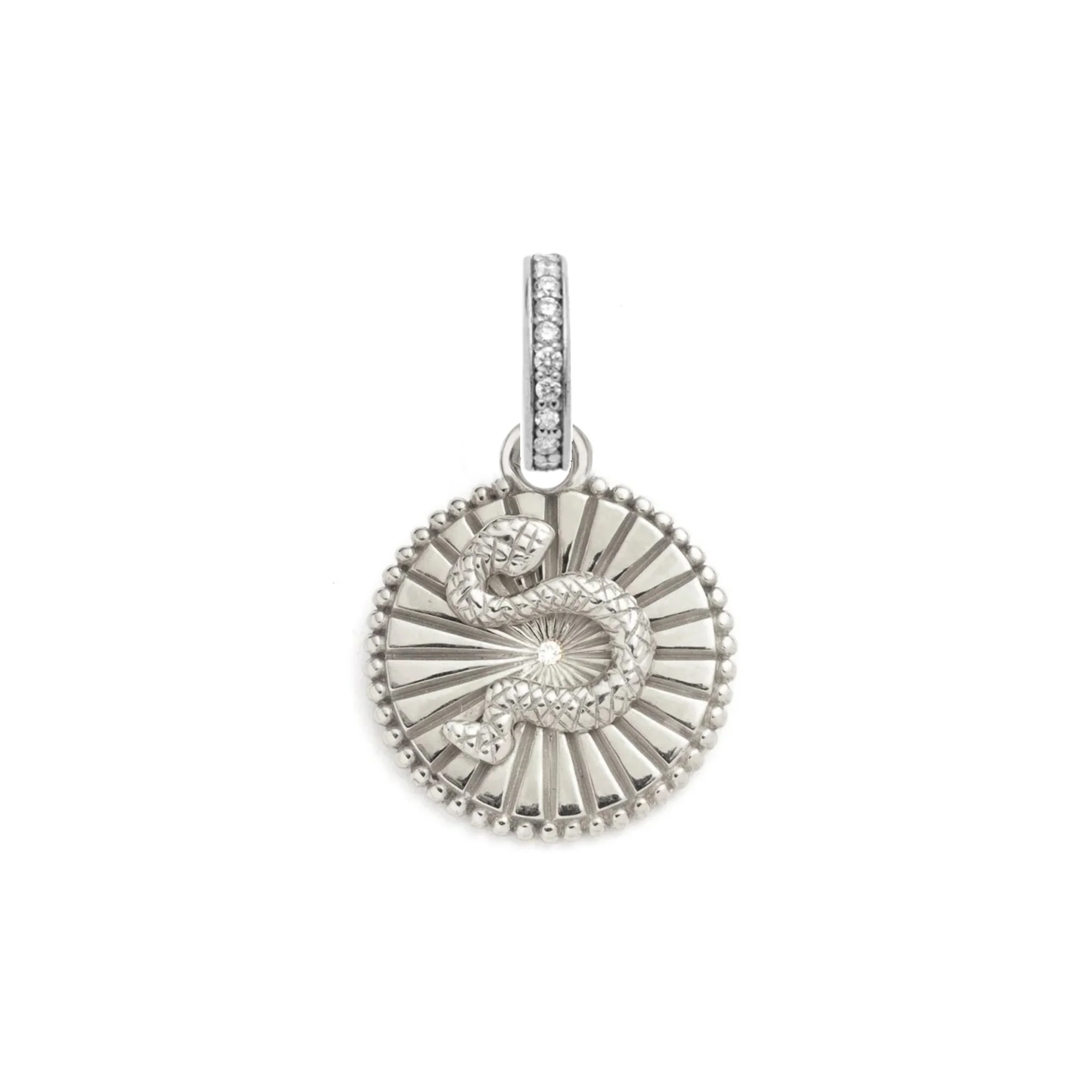 Wholeness | Snake Baby Medallion | Diamond, Gold - Image 5