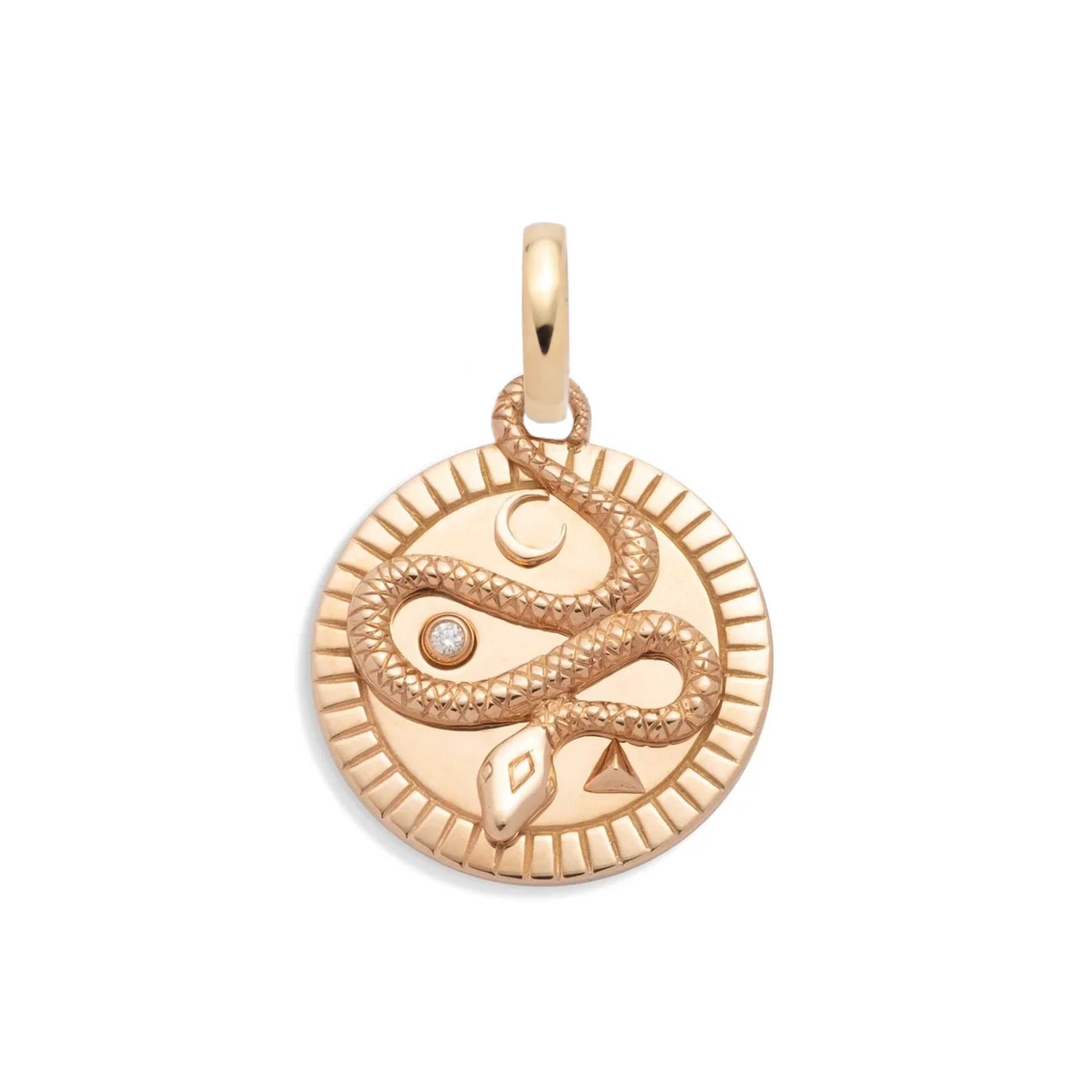 Wholeness | Snake Medium Medallion | Diamond, Gold - Image 4