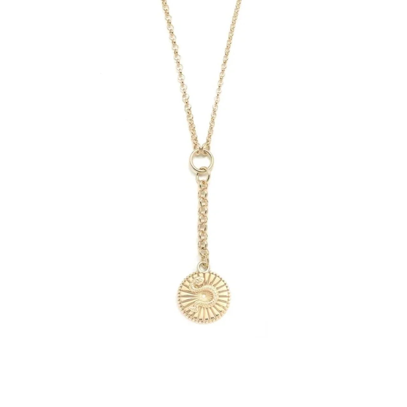 Wholeness | Snake Small Mixed Belcher Extension Necklace | Diamond, Yellow Gold